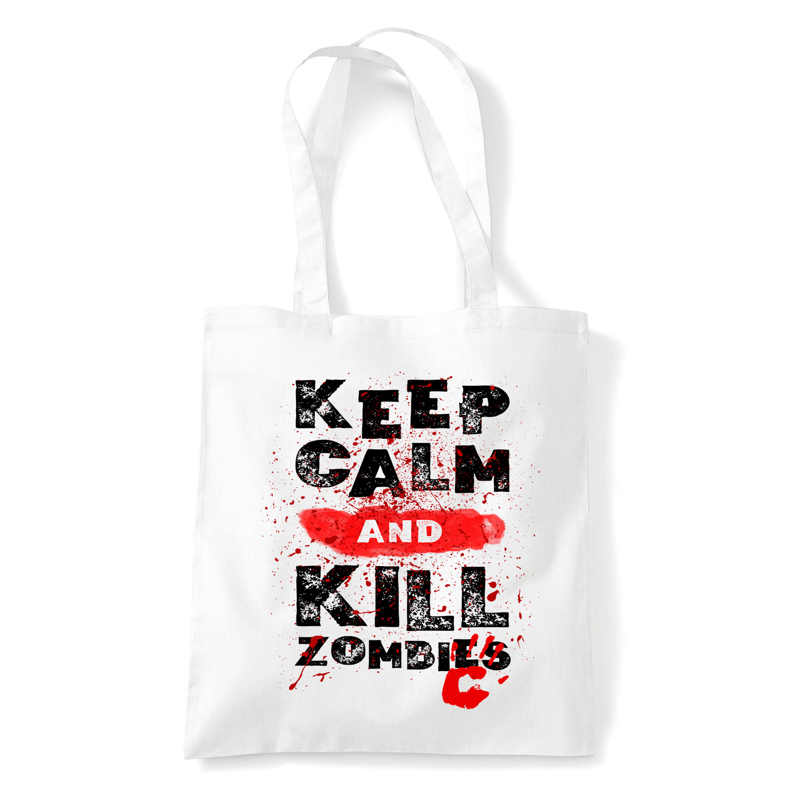 zombi zombik humor Fehér Shopper Vászontáska