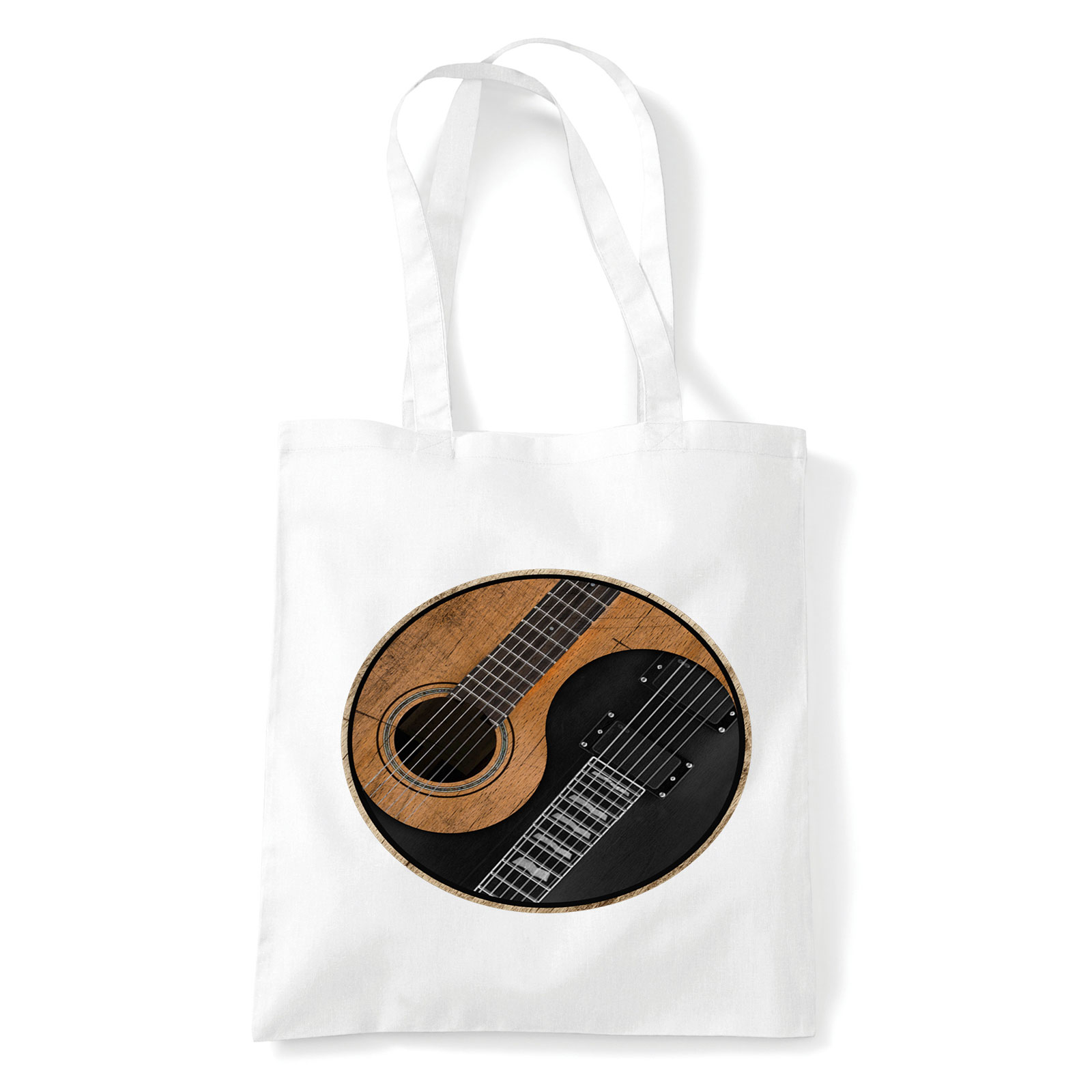 Gitár Yin Yang Fehér Shopper Vászontáska