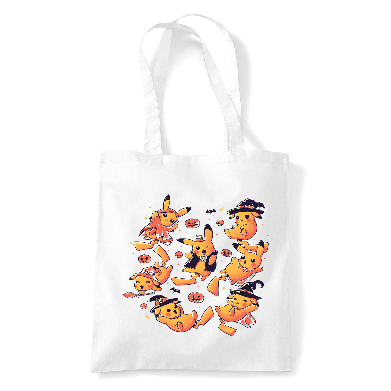 halloween pikachu Fehér Shopper Vászontáska