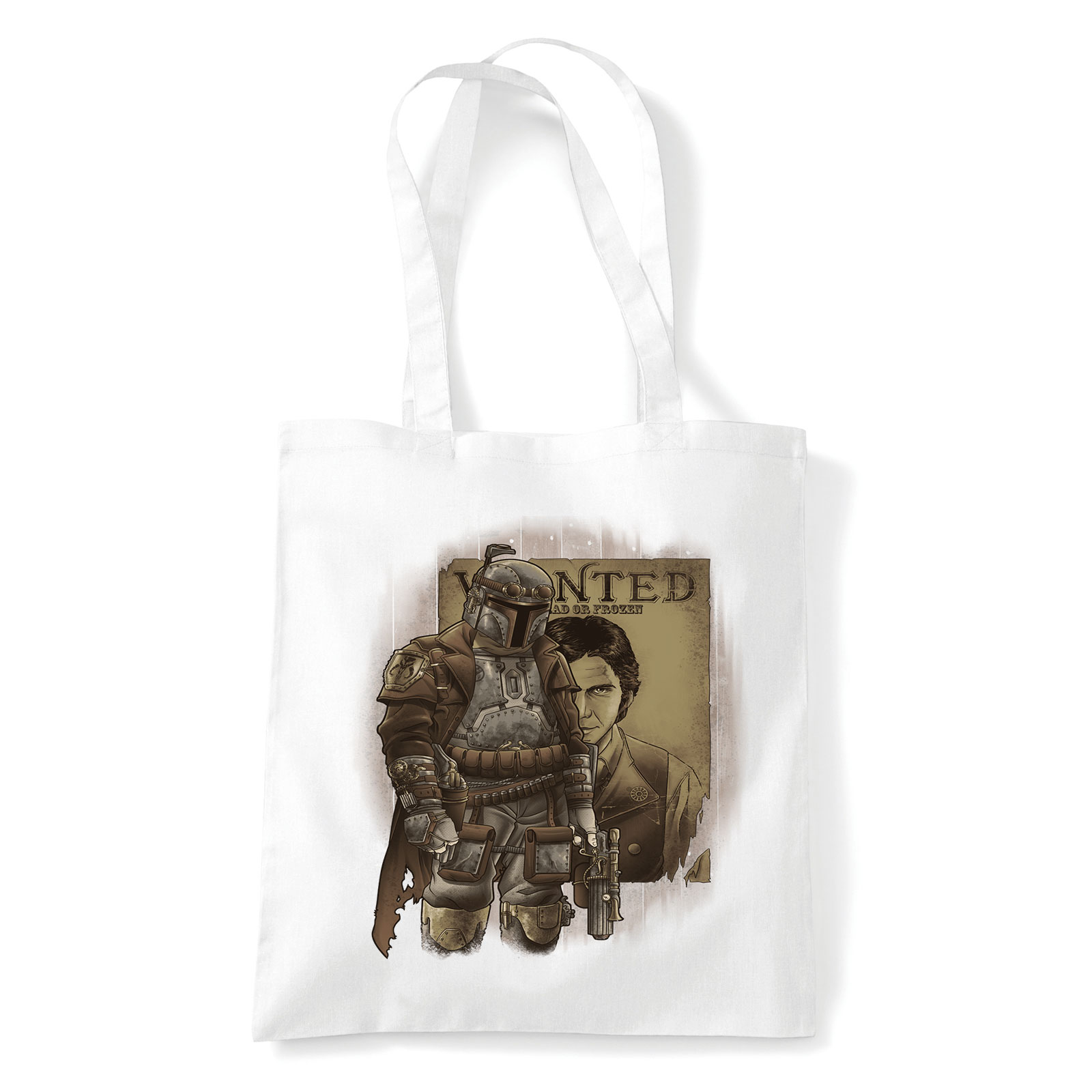 boba fett han solo Fehér Shopper Vászontáska