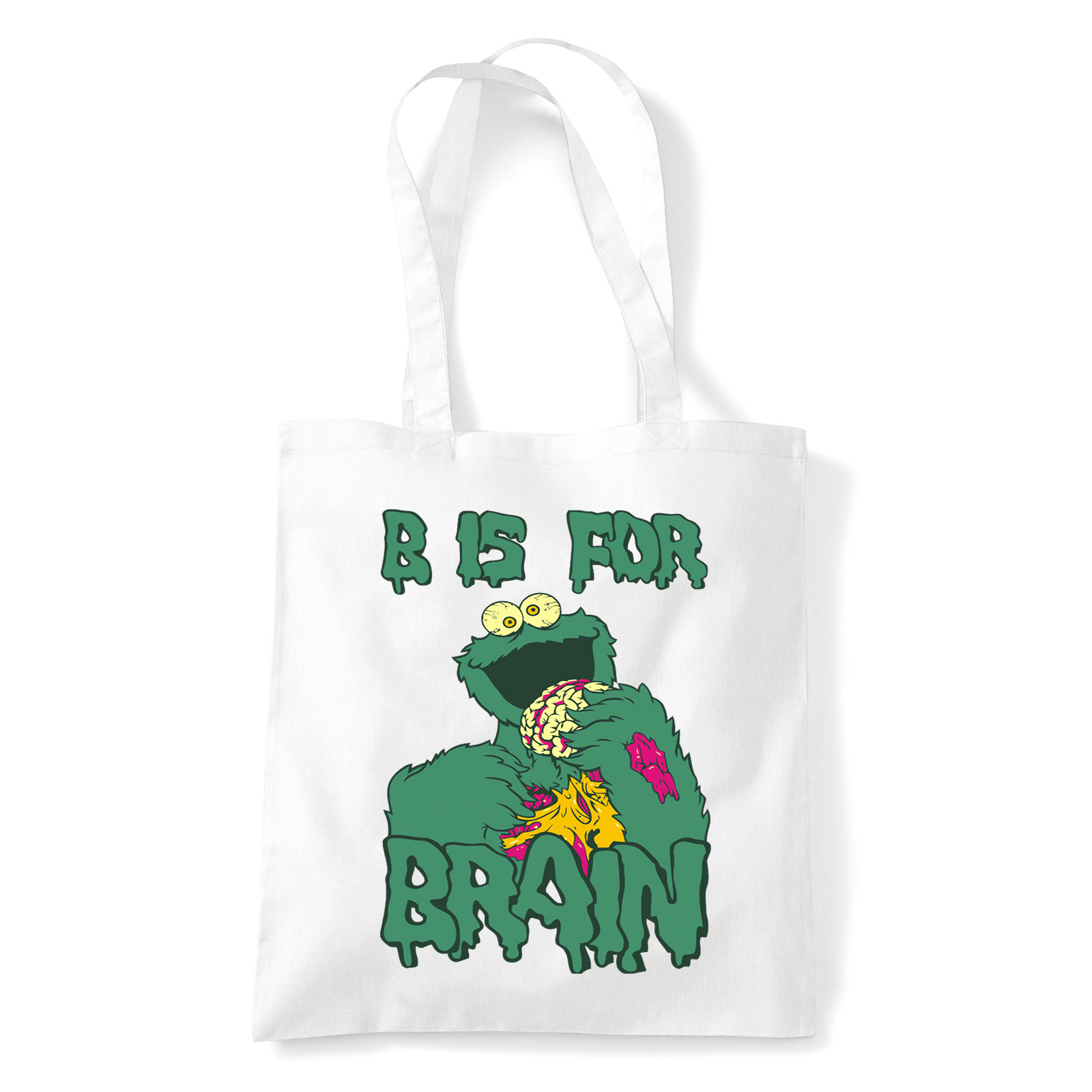 sütiszörny Fehér Shopper Vászontáska