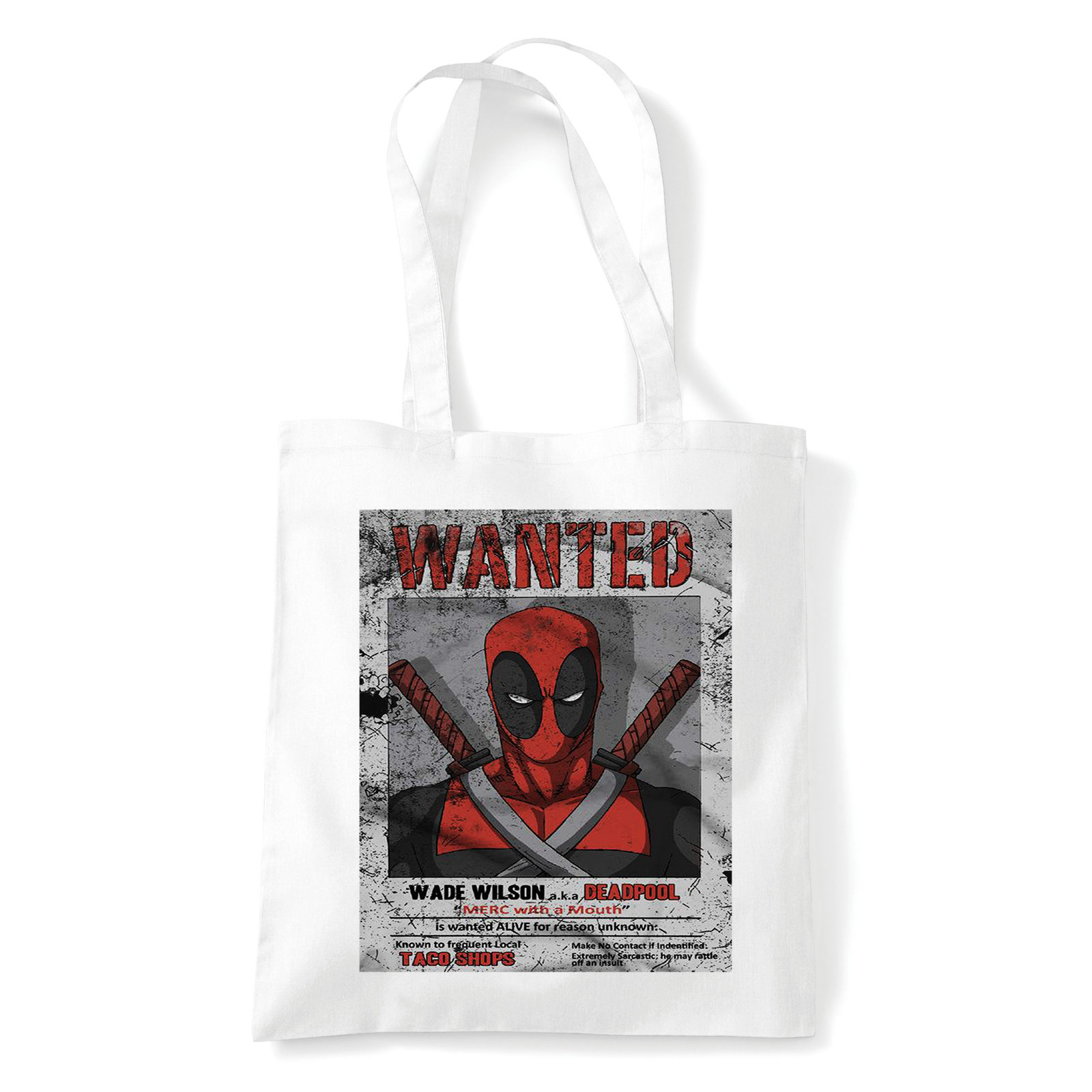 deadpool wade wilson Fehér Shopper Vászontáska