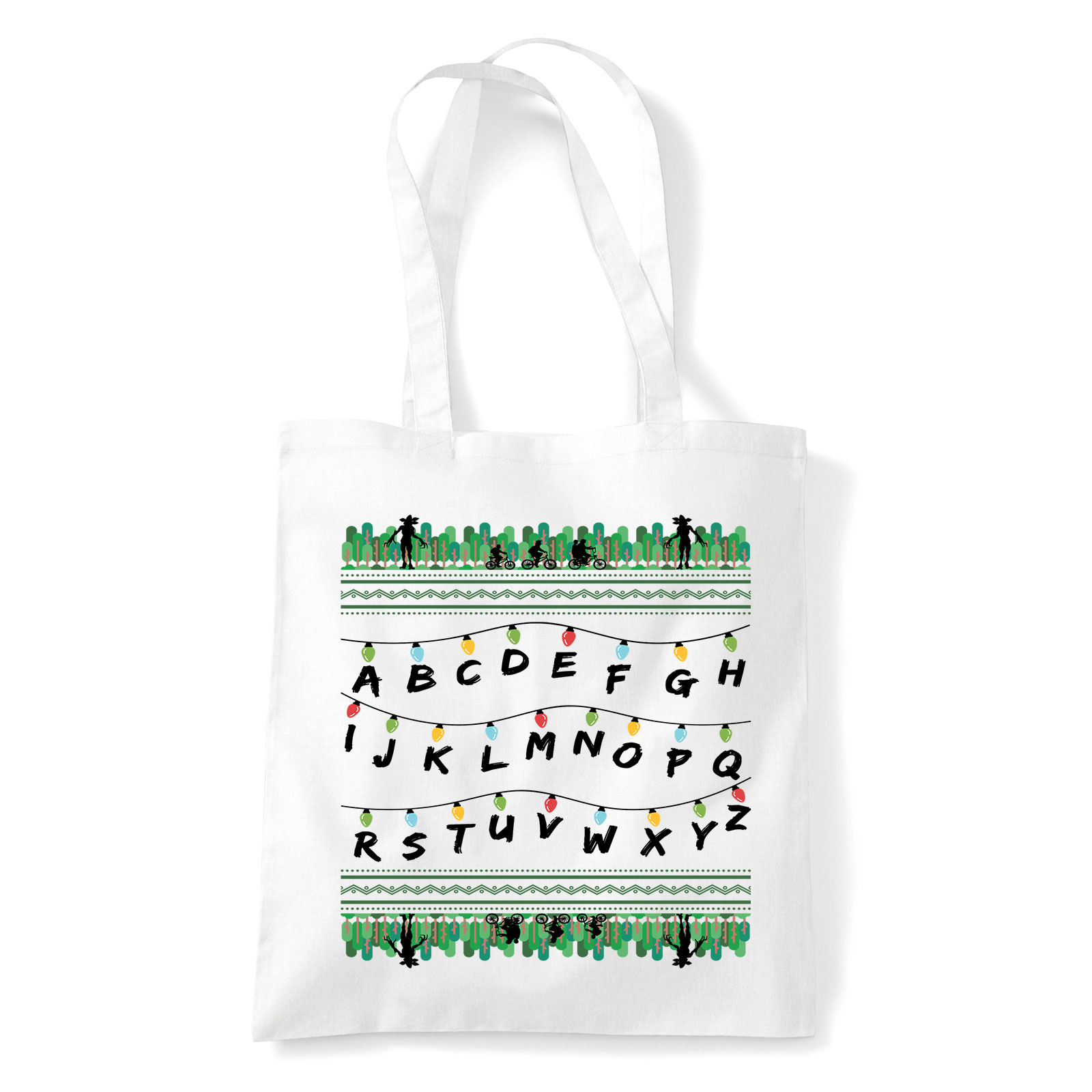 stranger things Fehér Shopper Vászontáska