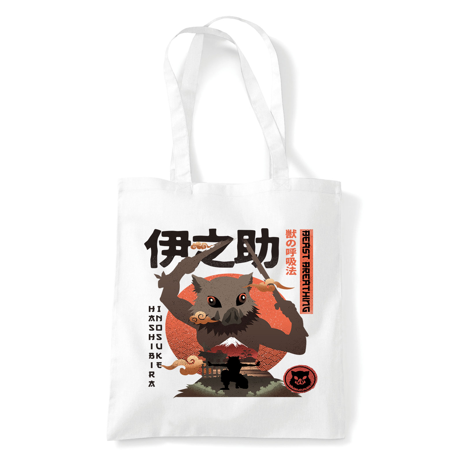 demon slayer inosuke Fehér Shopper Vászontáska