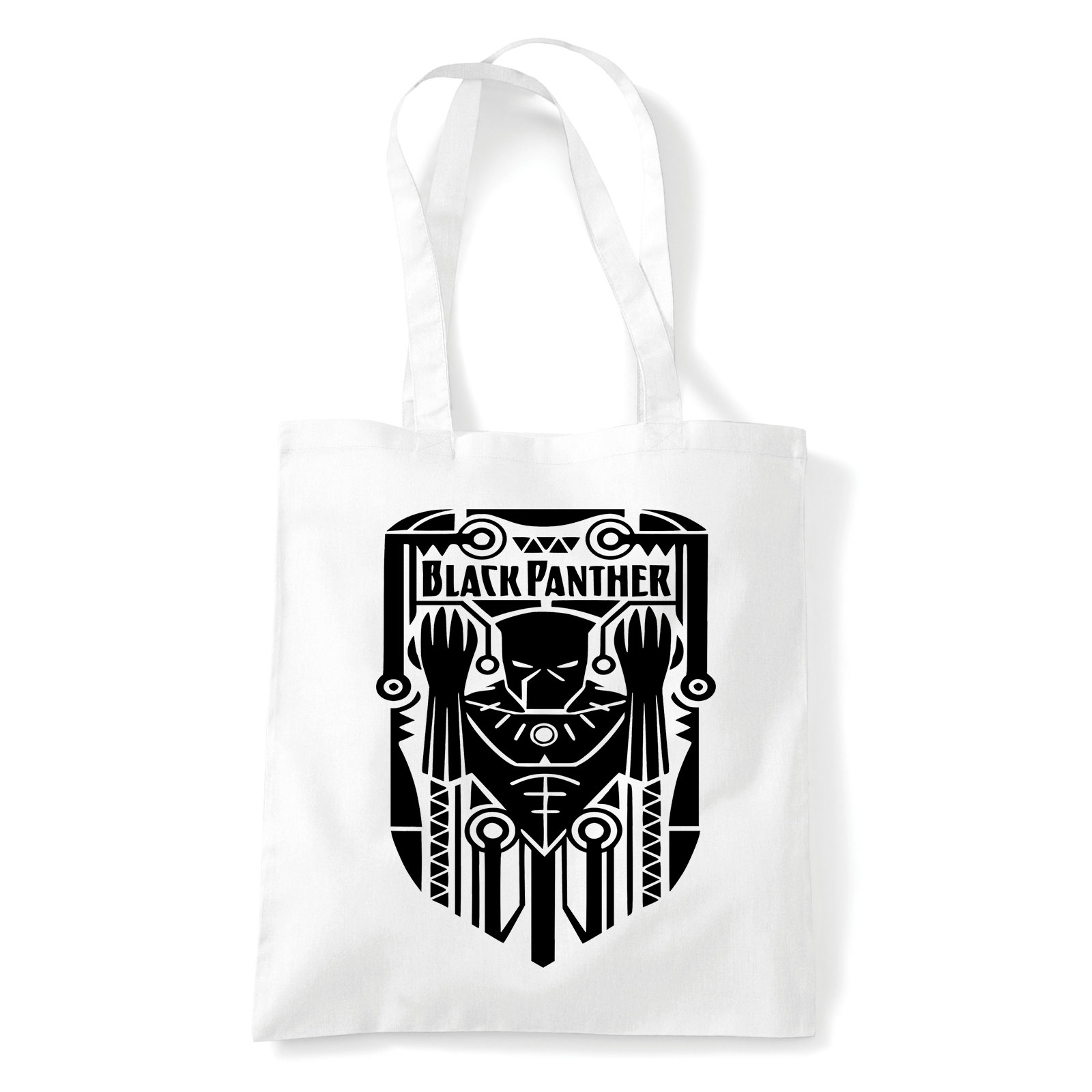 fekete párduc Fehér Shopper Vászontáska