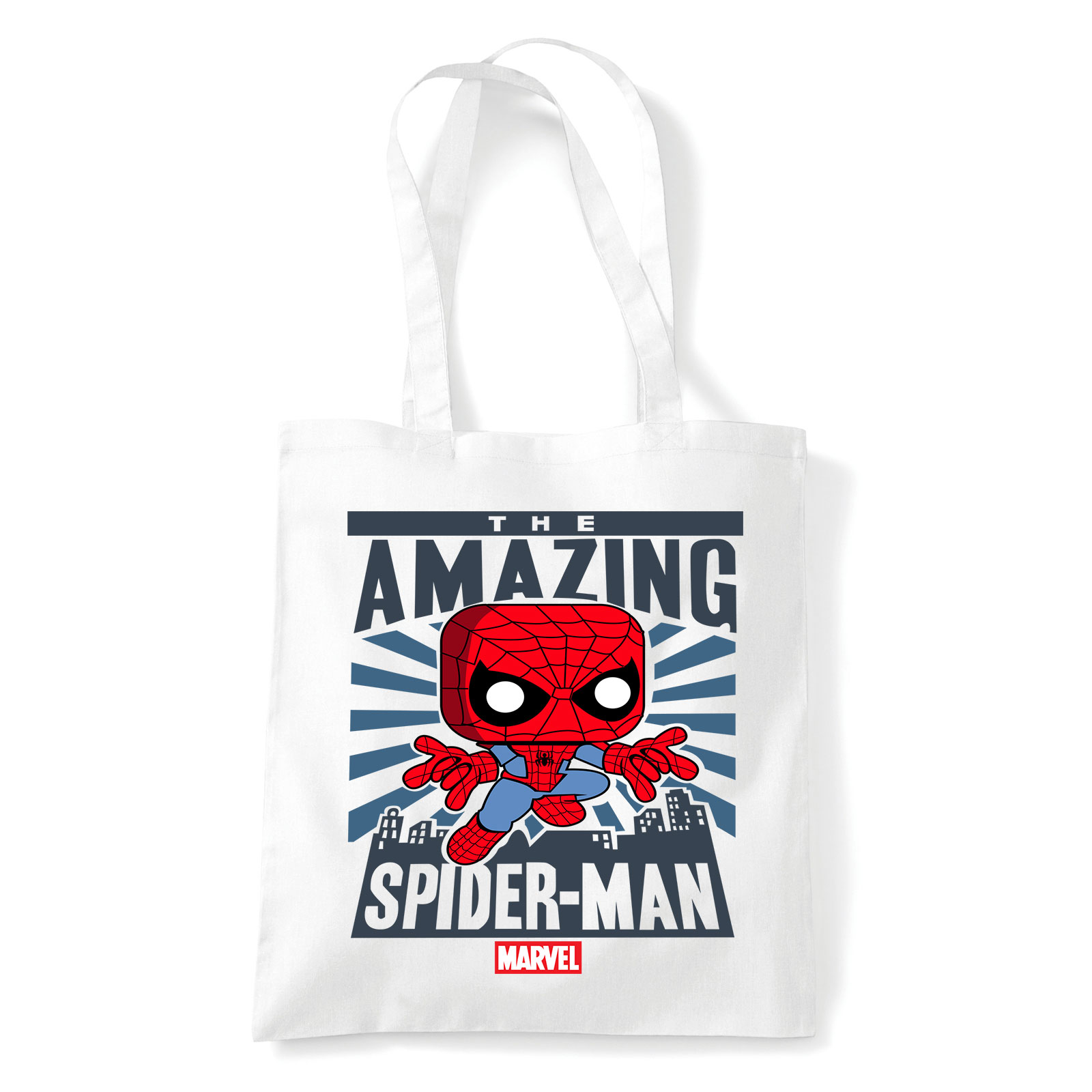 spider man pókember Fehér Shopper Vászontáska