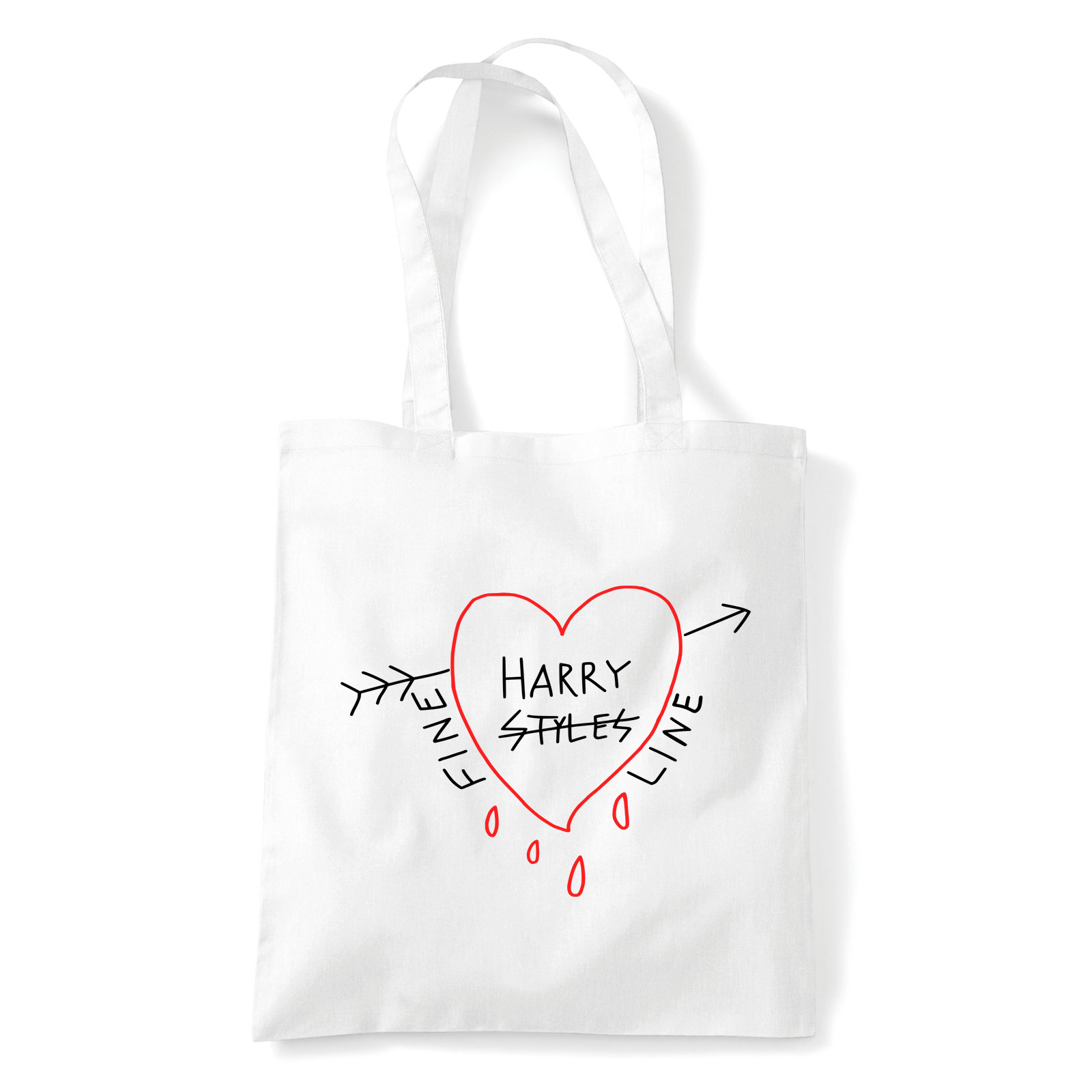 harry styles fine line Fehér Shopper Vászontáska