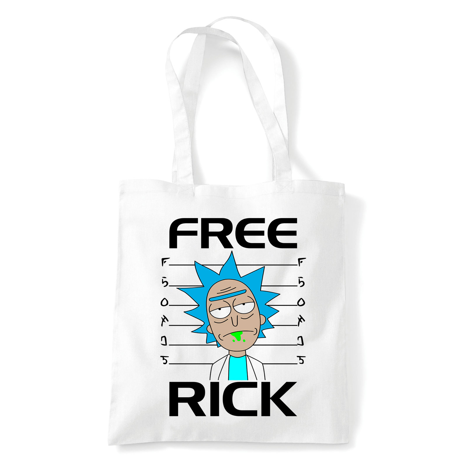 rick és morty Fehér Shopper Vászontáska