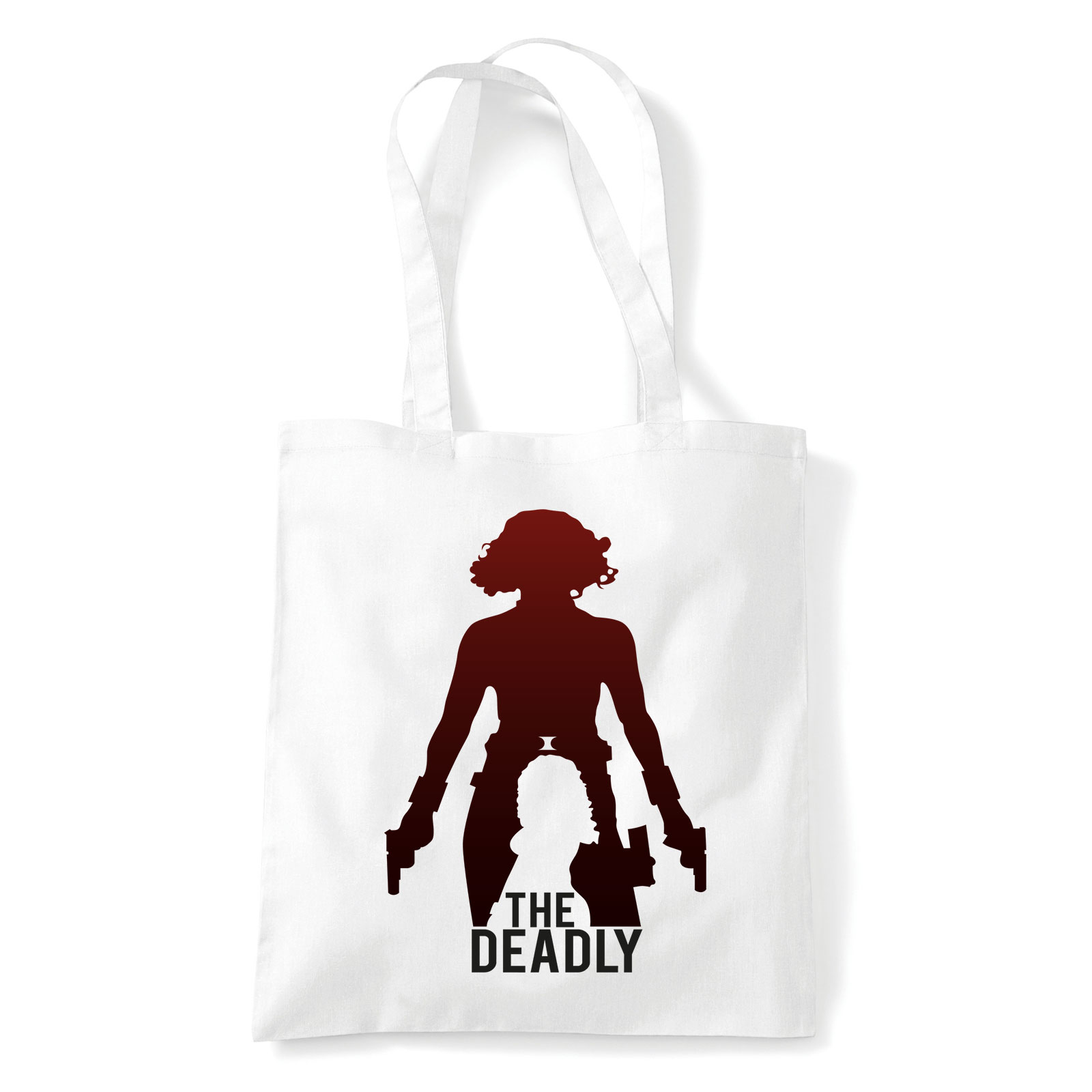 black widow fekete özvegy Fehér Shopper Vászontáska