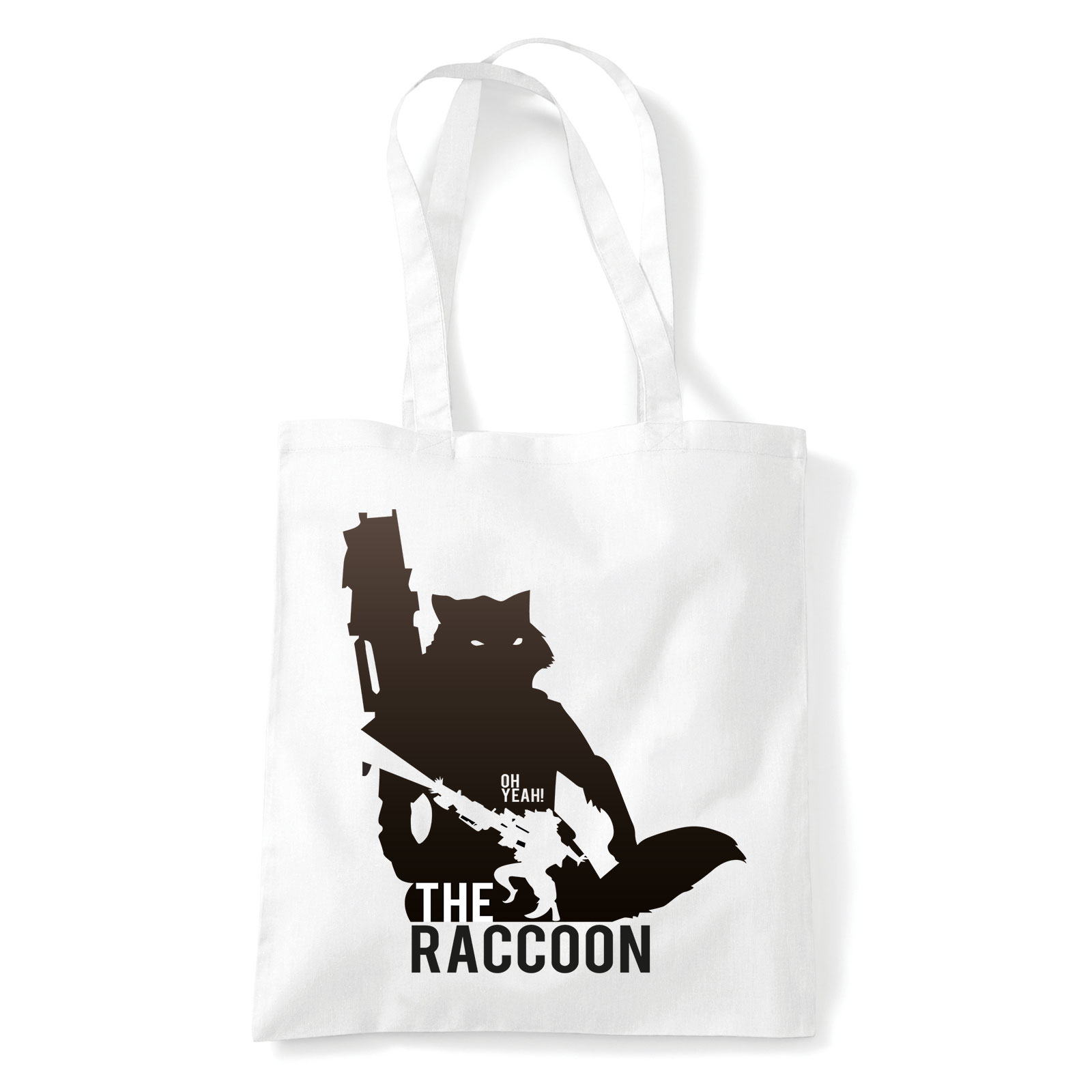 a galaxis őrzői rocket raccoon Fehér Shopper Vászontáska