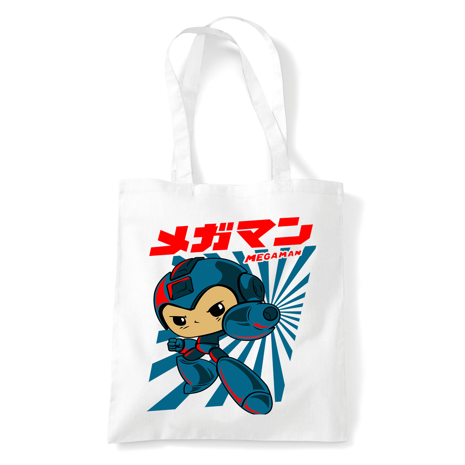 Megaman Fehér Shopper Vászontáska