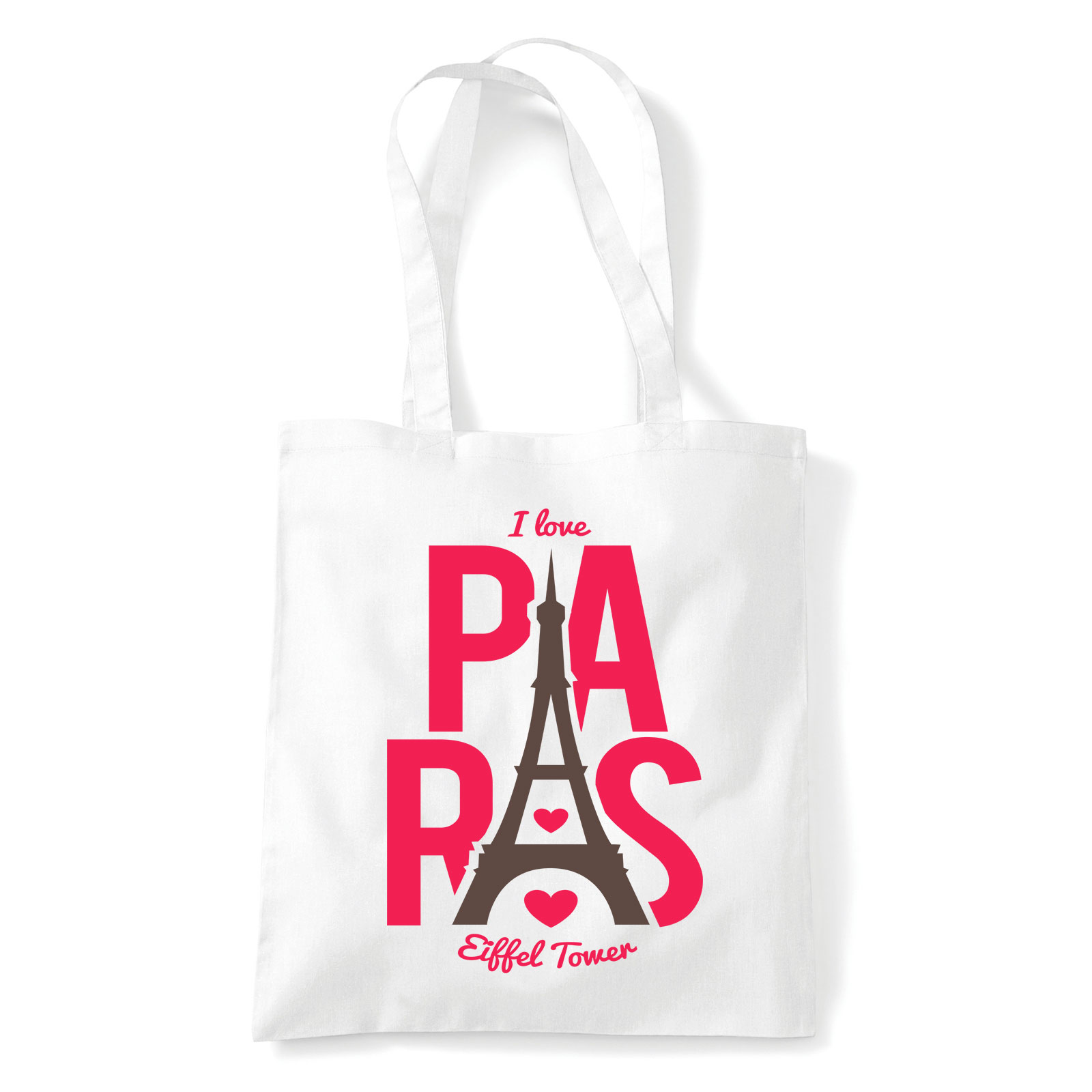 paris eiffel tower toron párizs franciaország Fehér Shopper Vászontáska