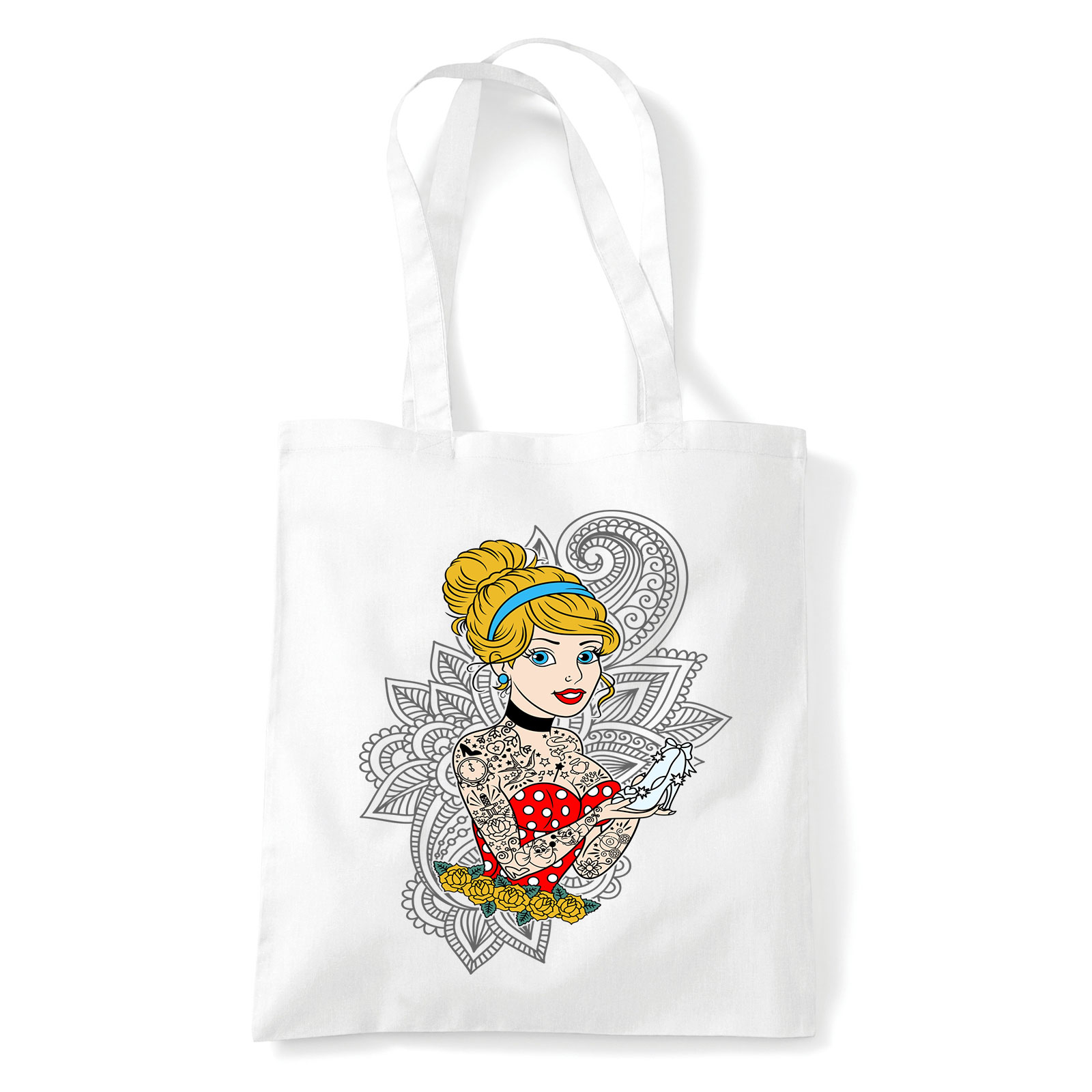 cinderella hamupipőke Fehér Shopper Vászontáska