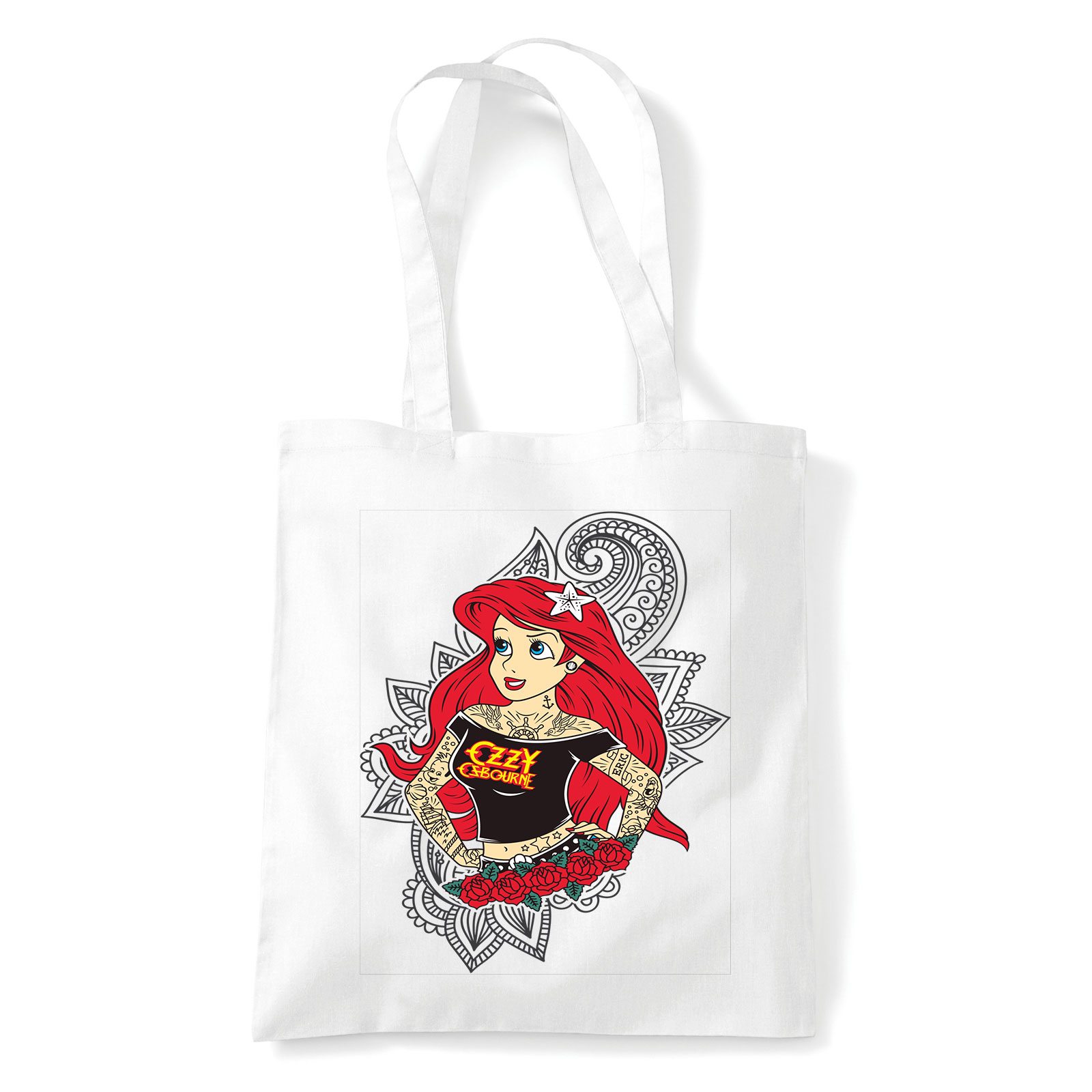 ariel kishableány Fehér Shopper Vászontáska