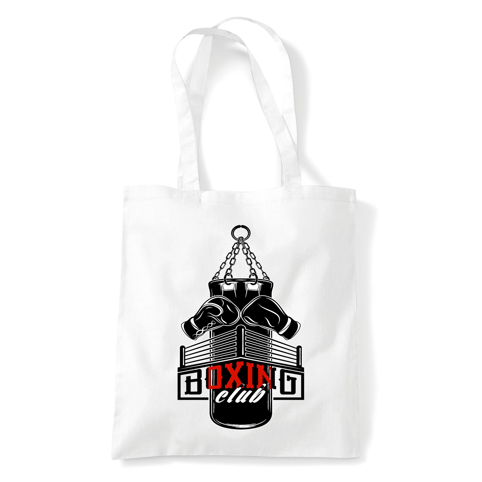 box boxing Fehér Shopper Vászontáska