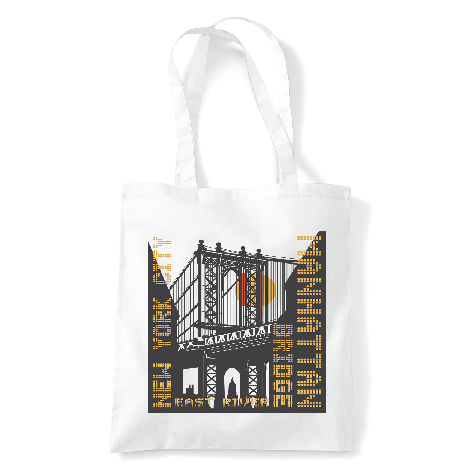 Manhattan new york Fehér Shopper Vászontáska