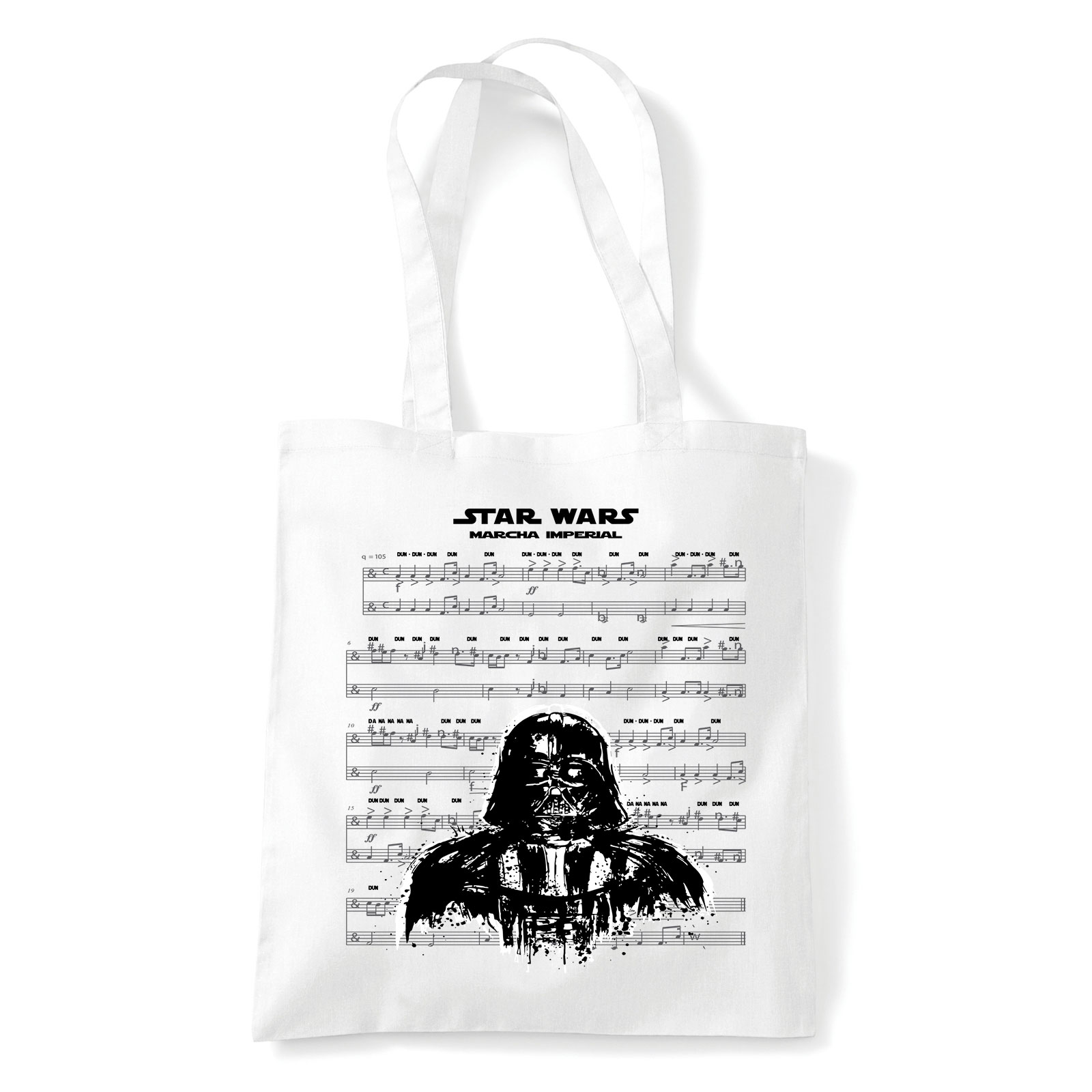 star wars darth vader induló Fehér Shopper Vászontáska