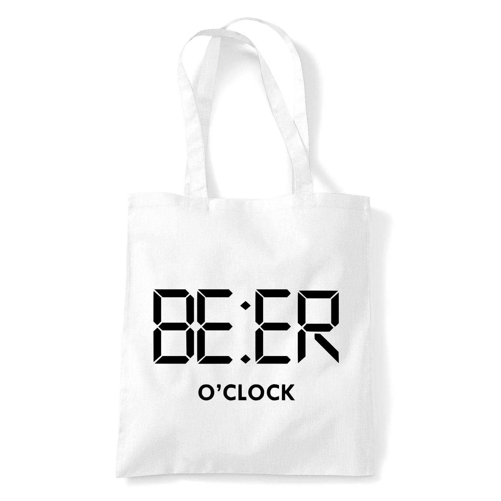 Vicces Sör Beer Oclock Fehér Shopper Vászontáska