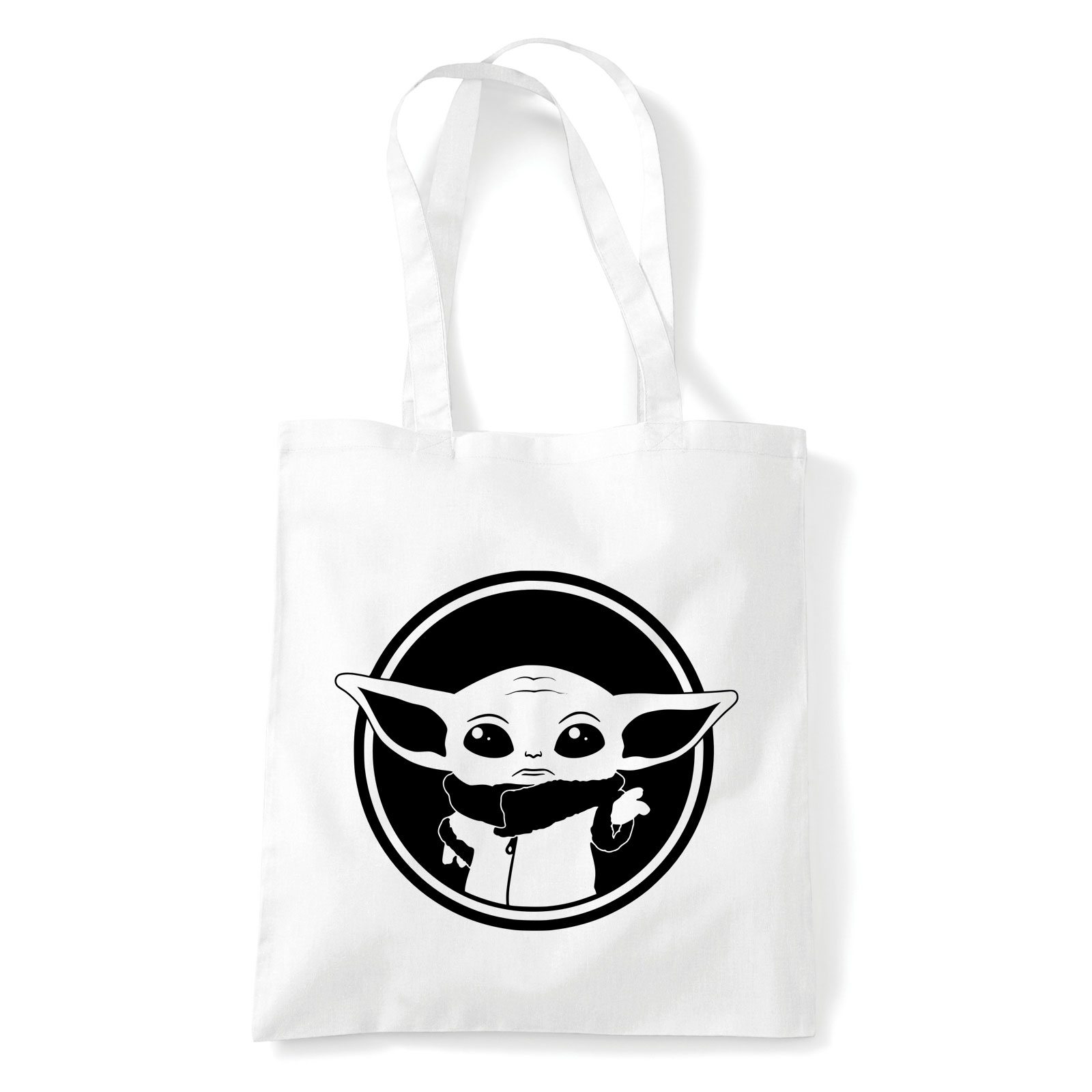 mandalorian baba yoda Fehér Shopper Vászontáska