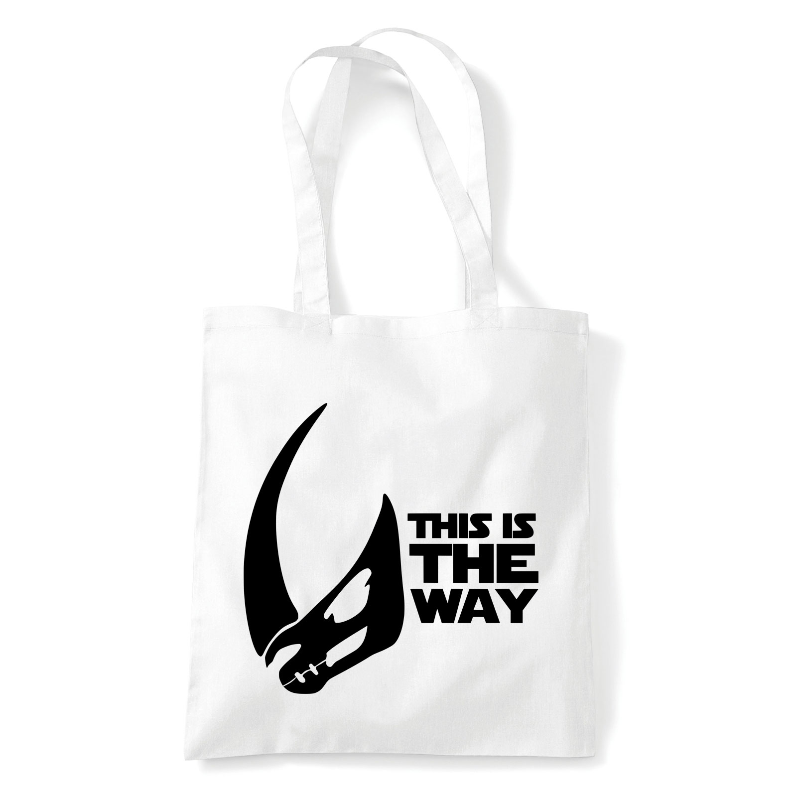 A Mandalorian Fehér Shopper Vászontáska