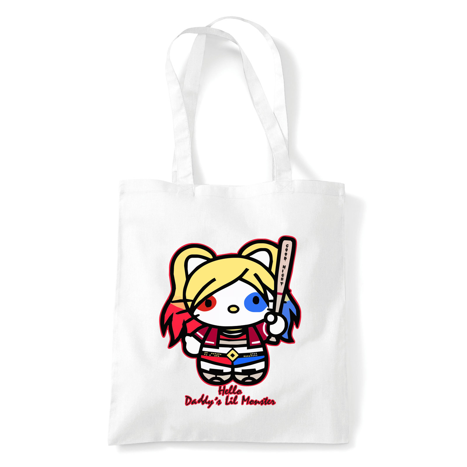 Harley Quinn Fehér Shopper Vászontáska