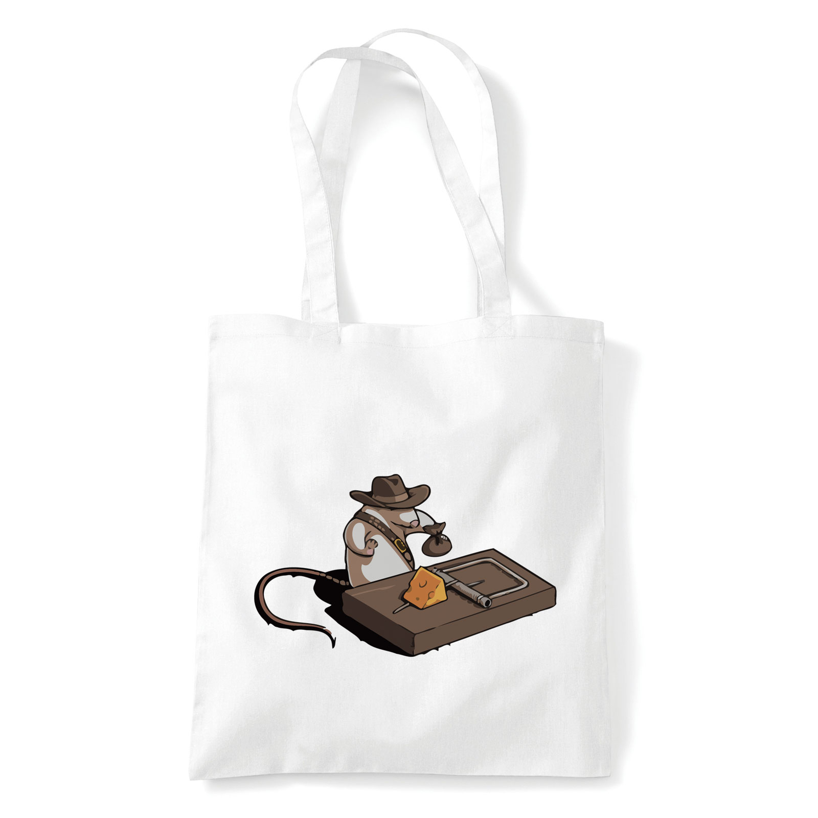 Indiana Jones Egér Fehér Shopper Vászontáska