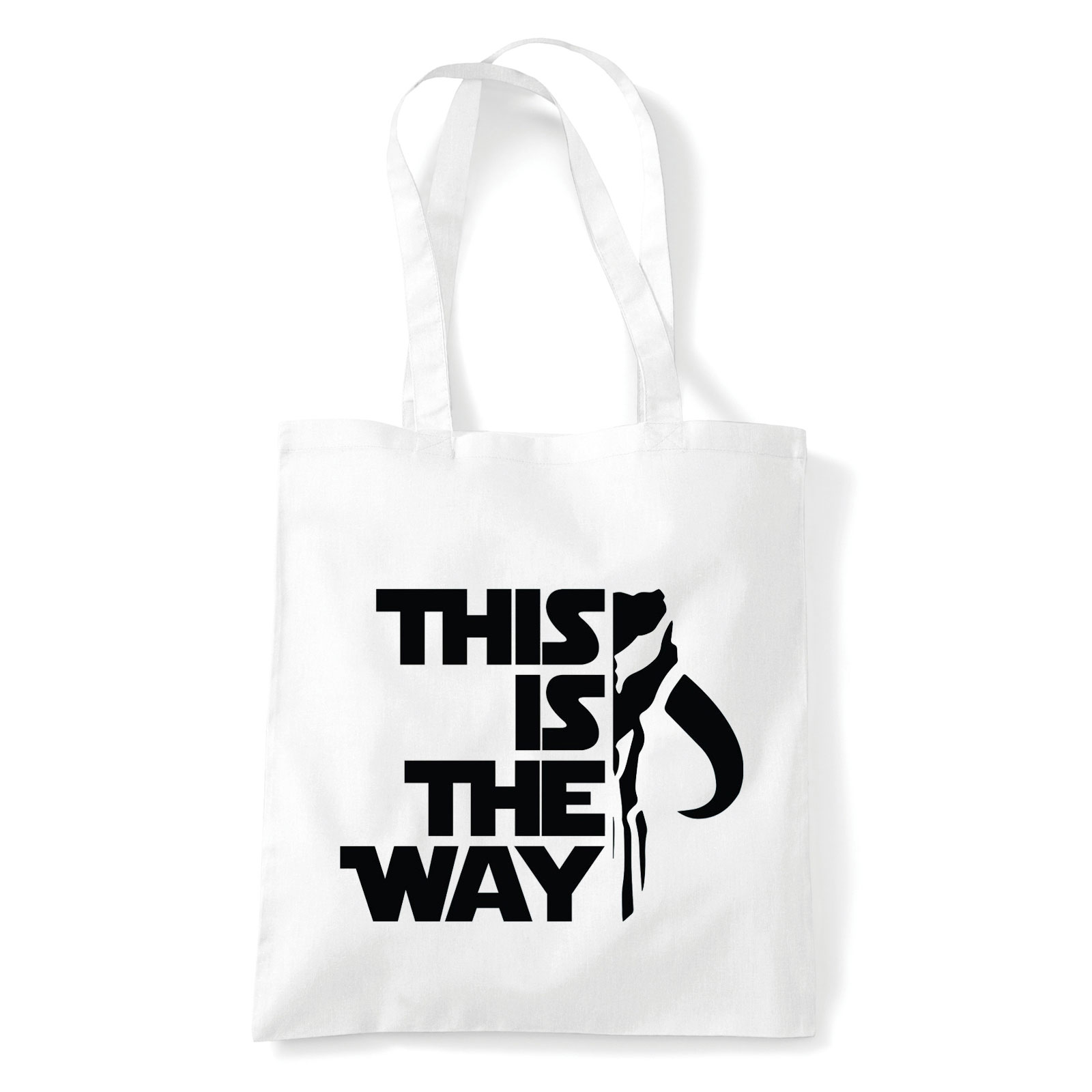 A Mandalorian Fehér Shopper Vászontáska