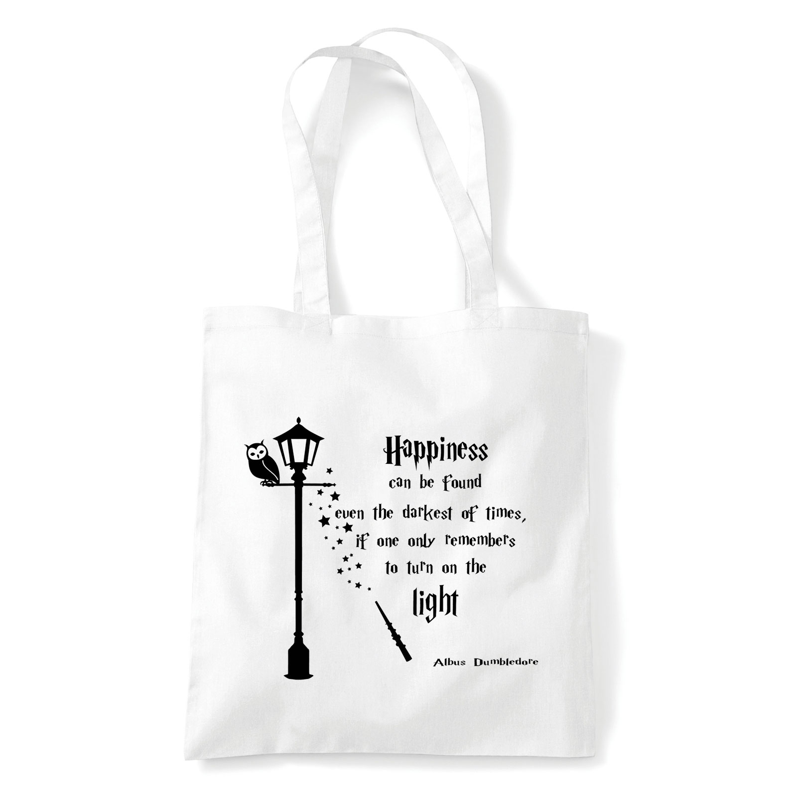 Harry Potter Dumbledore Idézet Fehér Shopper Vászontáska