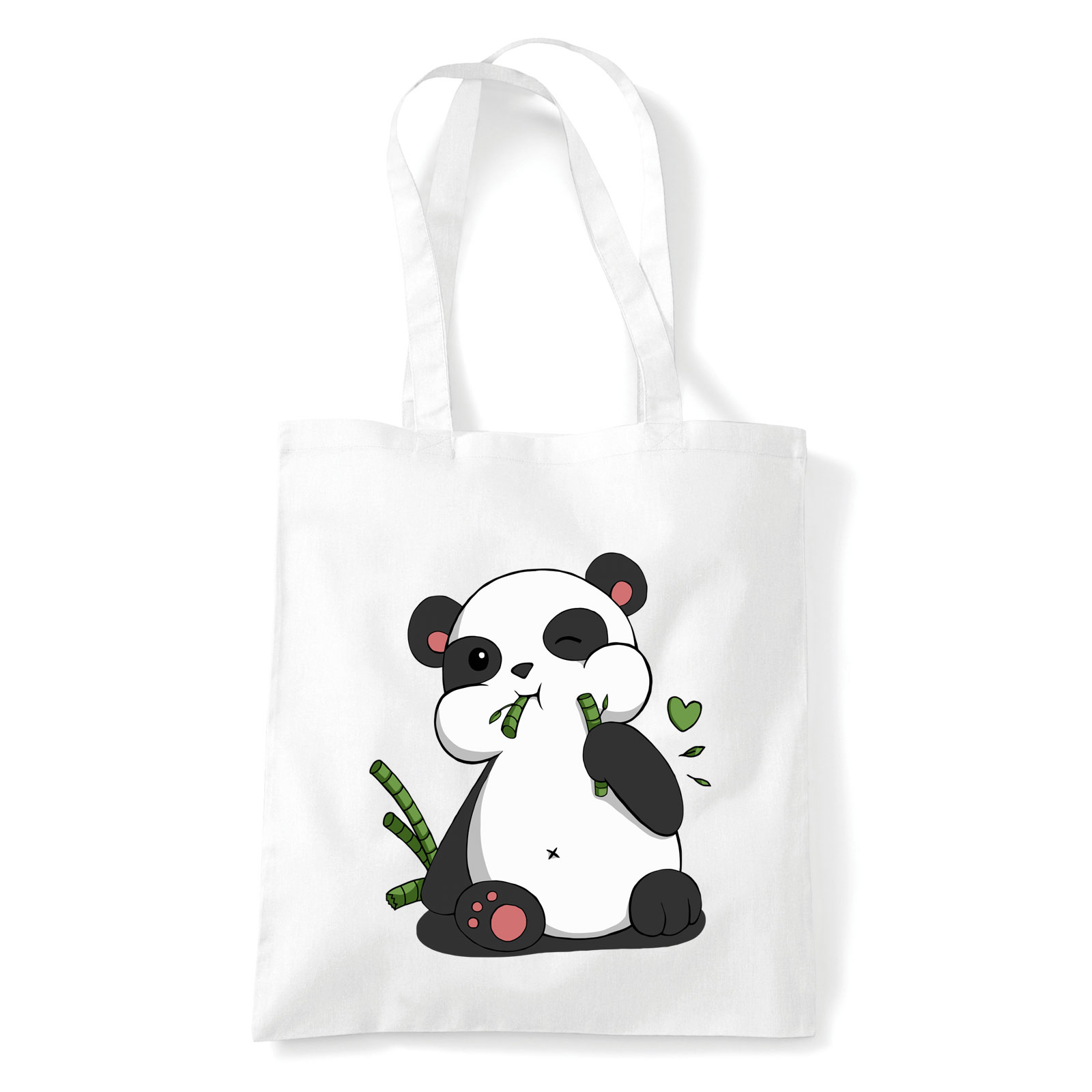 Panda pandás Fehér Shopper Vászontáska