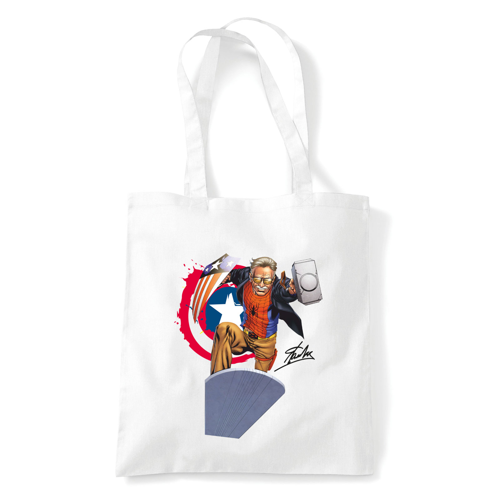 Marvel Stan Lee Fehér Shopper Vászontáska