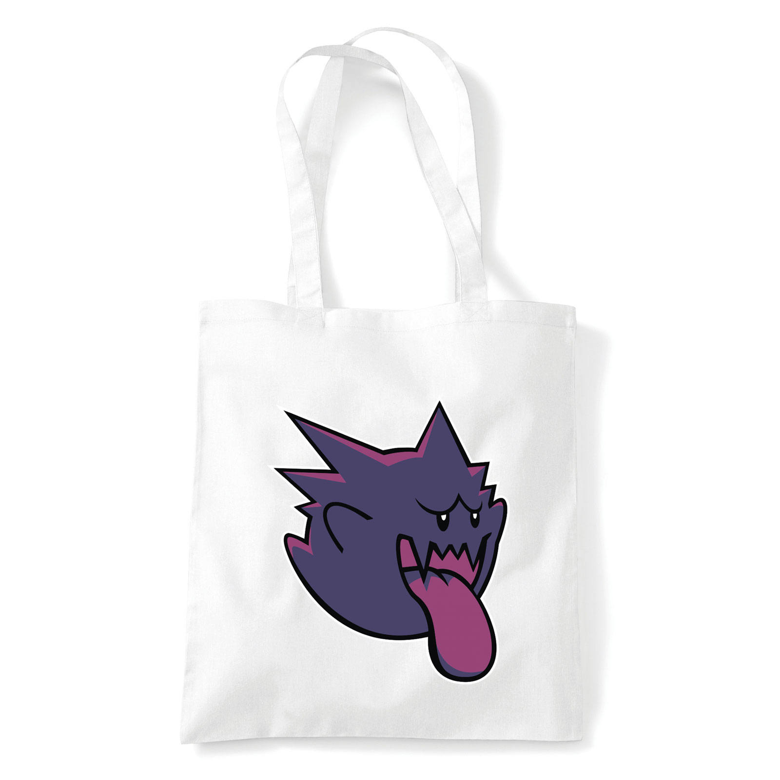Mario Gengar Pokemon Fehér Shopper Vászontáska