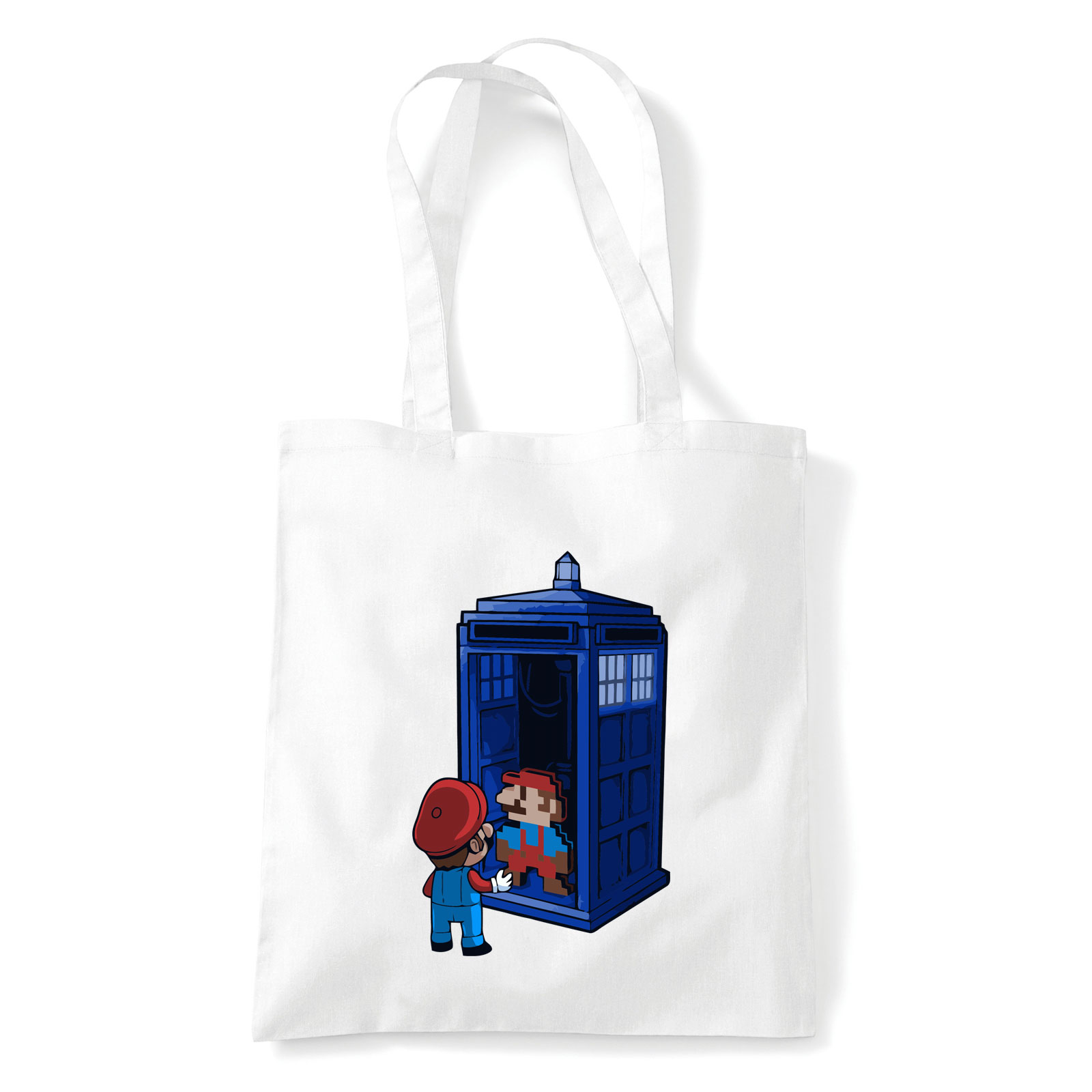 Super Mario Fehér Shopper Vászontáska