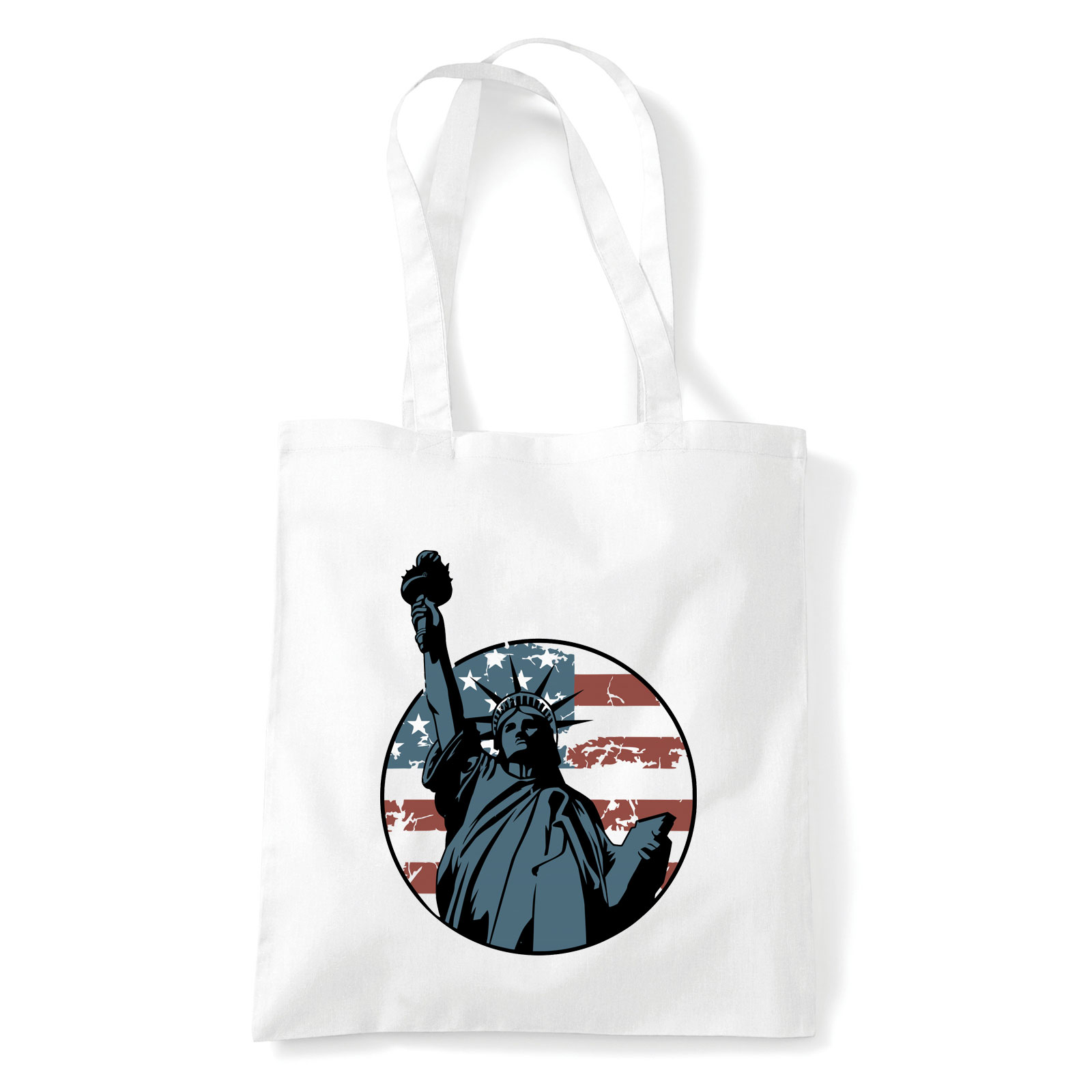 szabadságszobor usa amerika Fehér Shopper Vászontáska