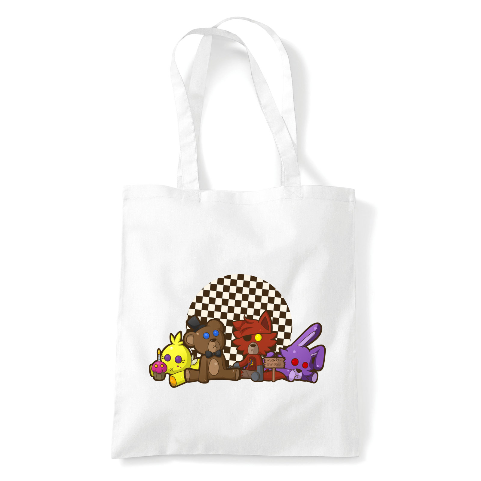 Five Nights At Freddy's fnaf Fehér Shopper Vászontáska