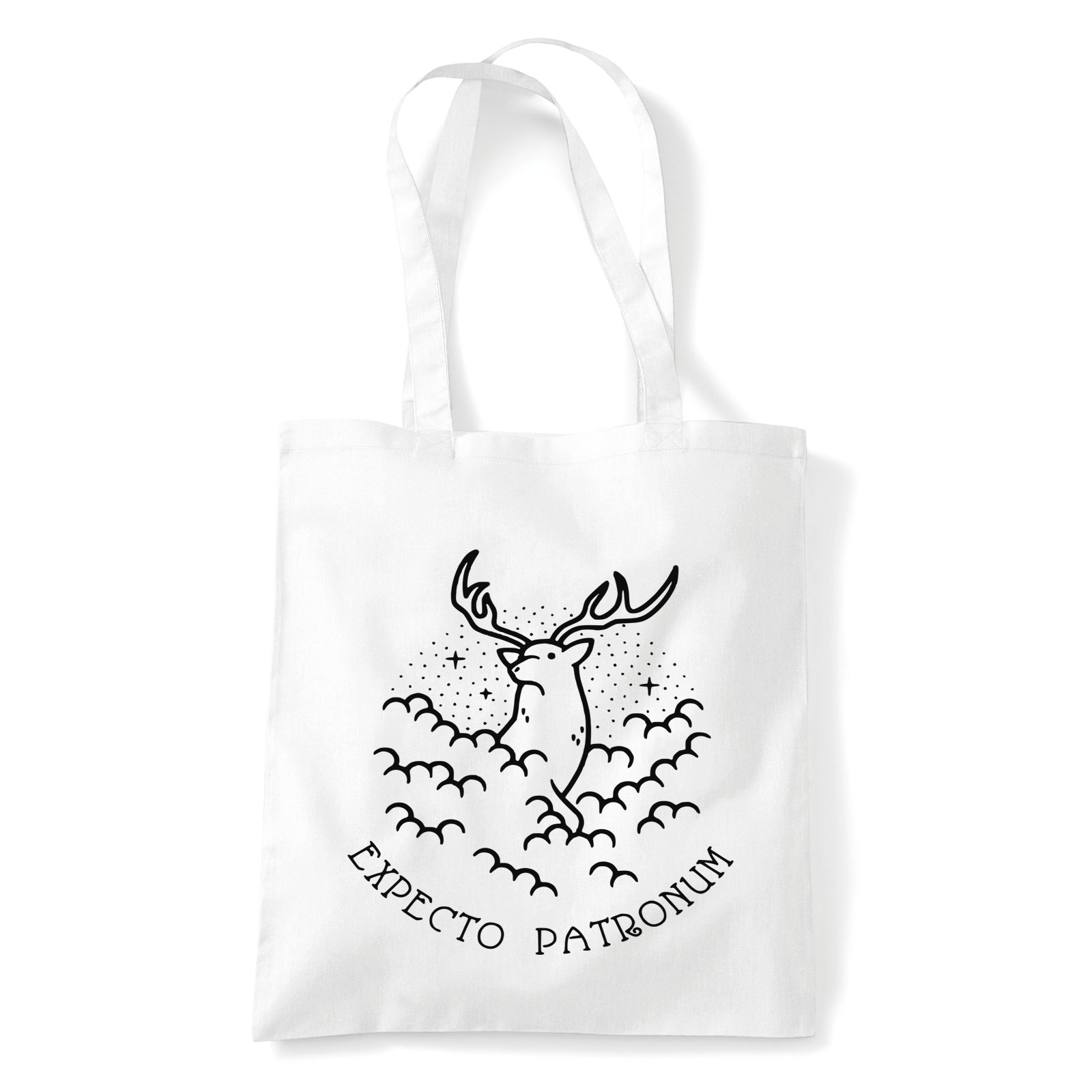 harry potter expecto patronum Fehér Shopper Vászontáska