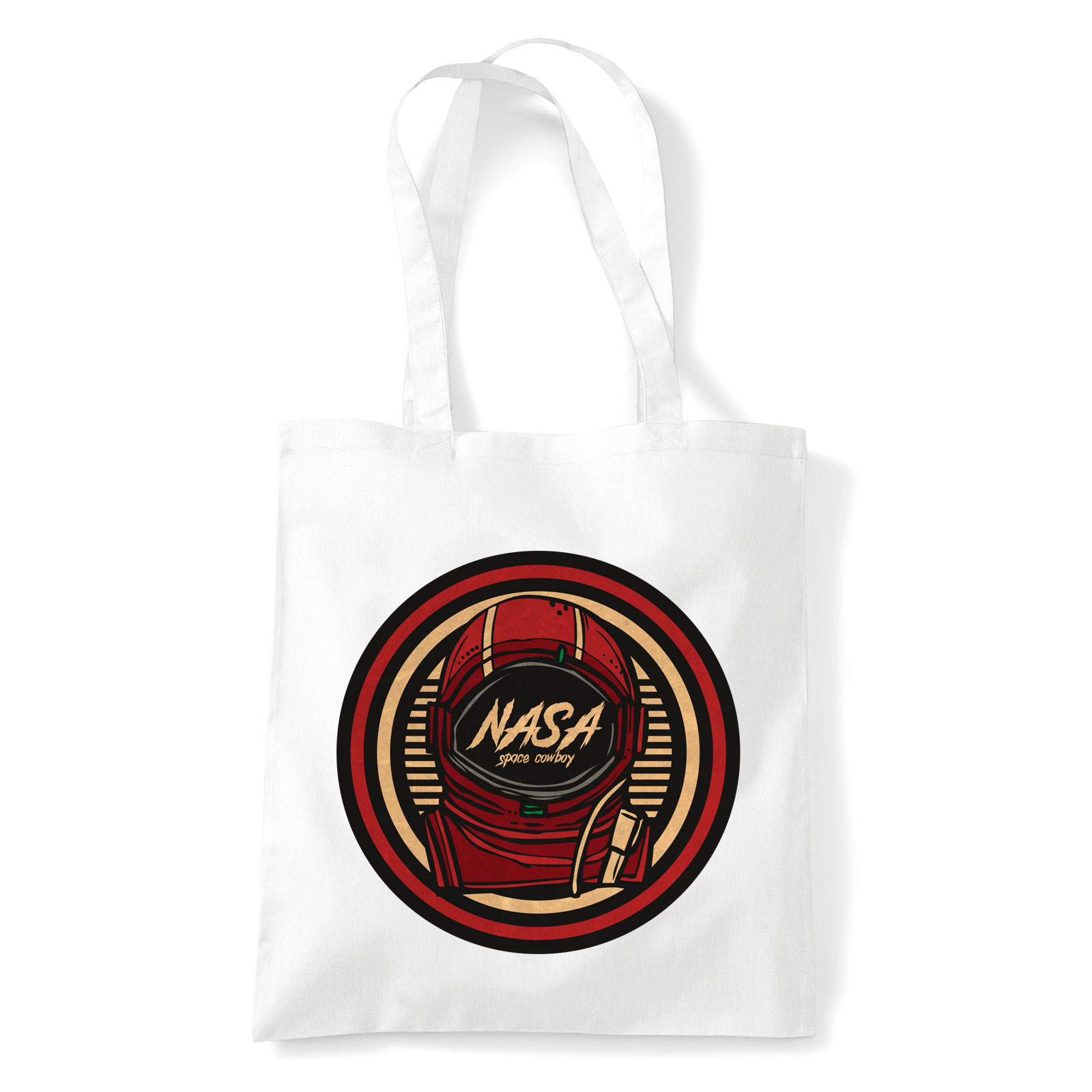 nasa space asztronauta űrhajüs Fehér Shopper Vászontáska
