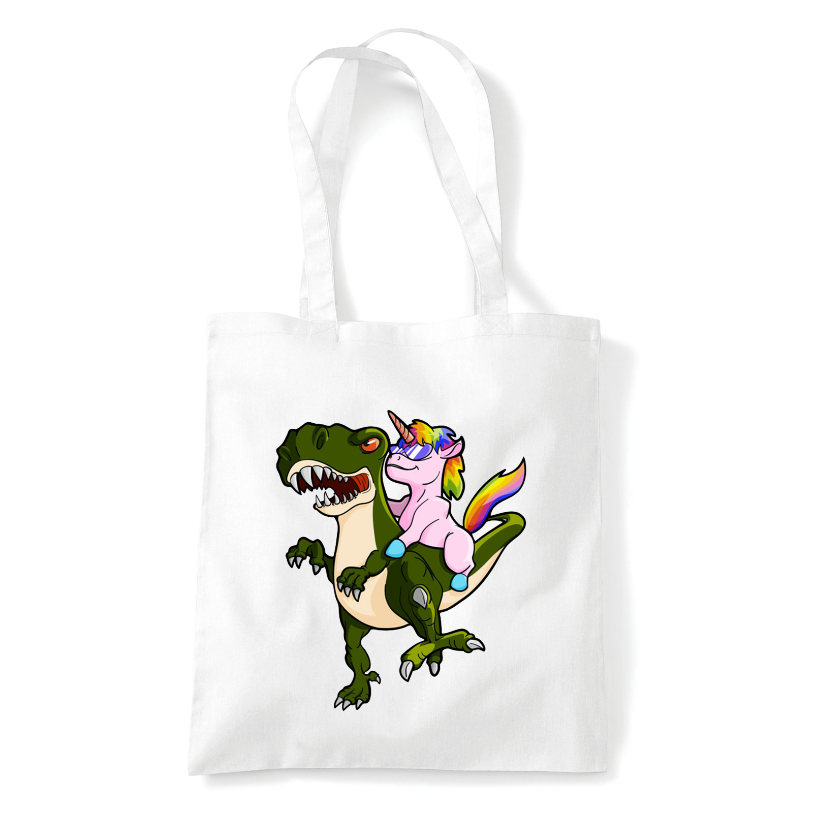 unikornis t-rex Fehér Shopper Vászontáska