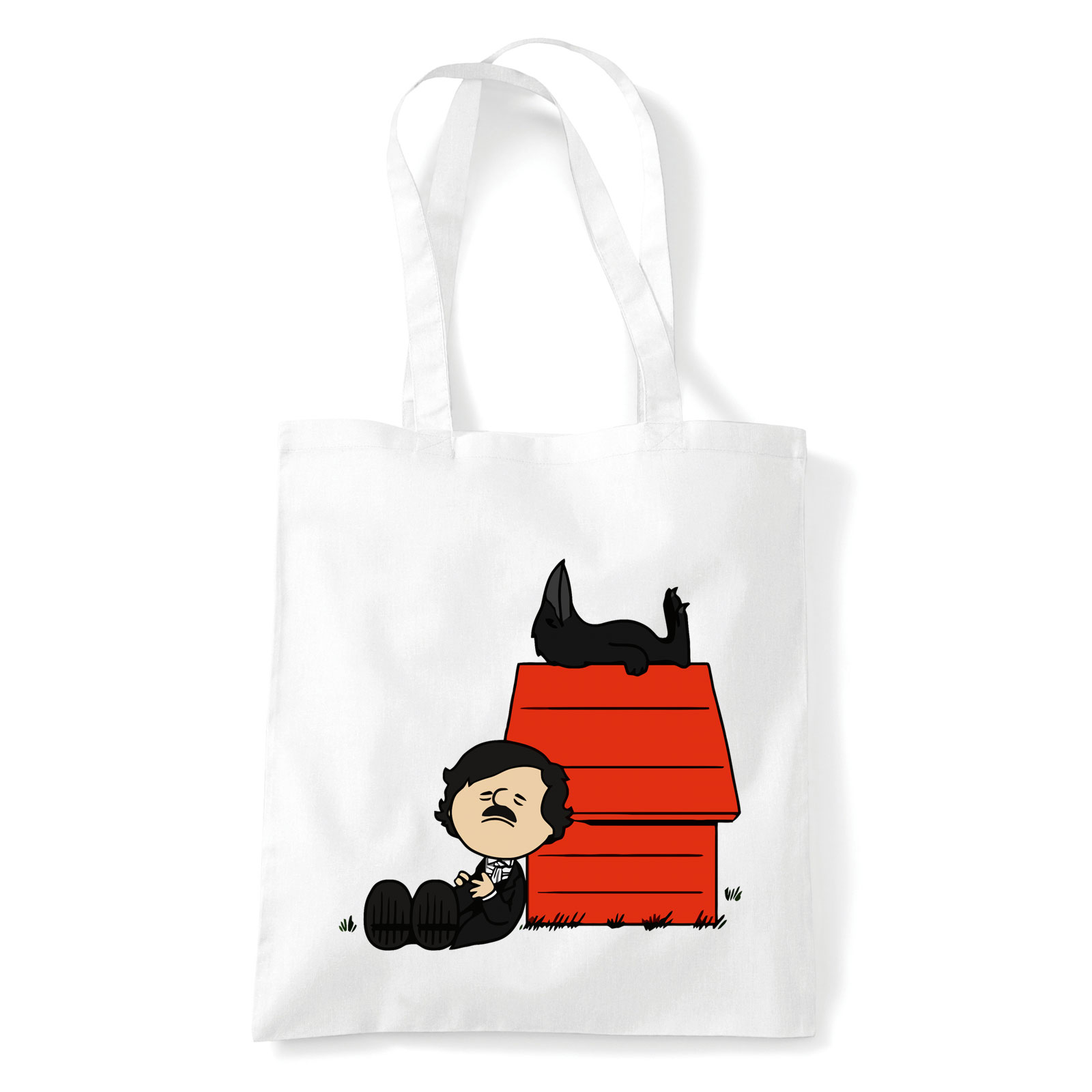 Edgar Allan Poe Fehér Shopper Vászontáska