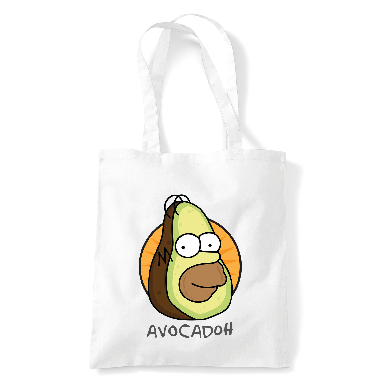 homer simpson avocadoh Fehér Shopper Vászontáska