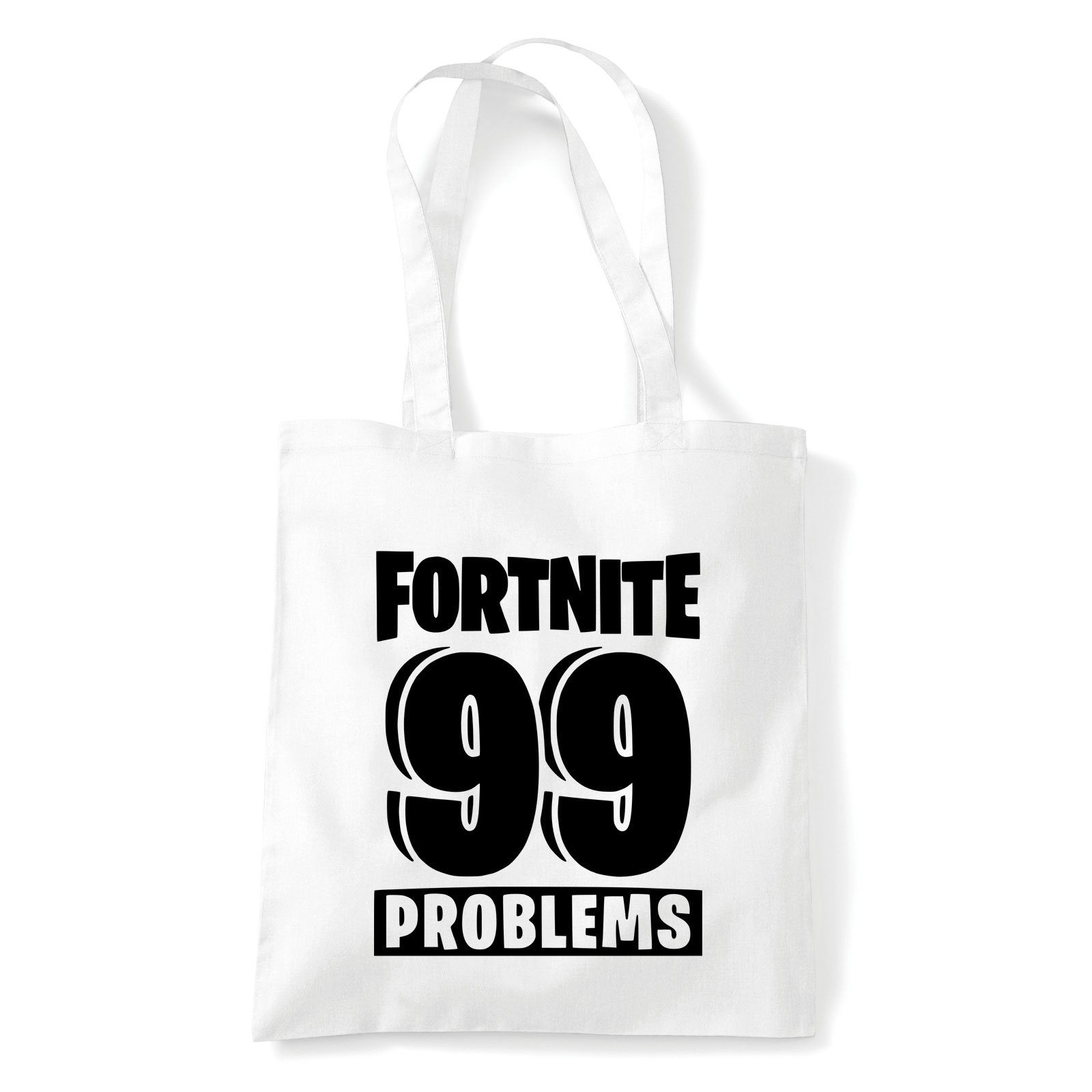 fortnite 99 problems Fehér Shopper Vászontáska