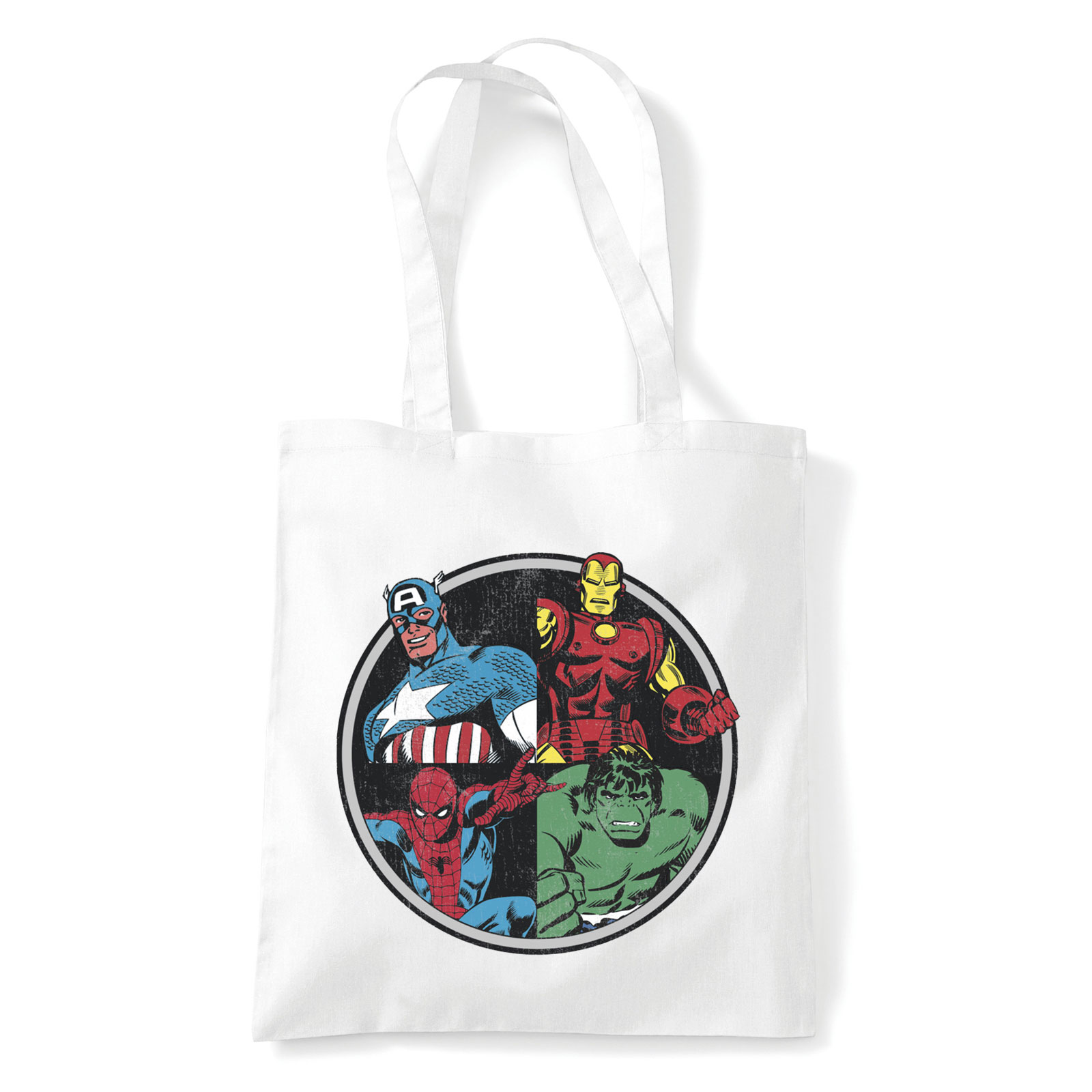 avengers bosszúállók vasember hulk pókember Fehér Shopper Vászontáska