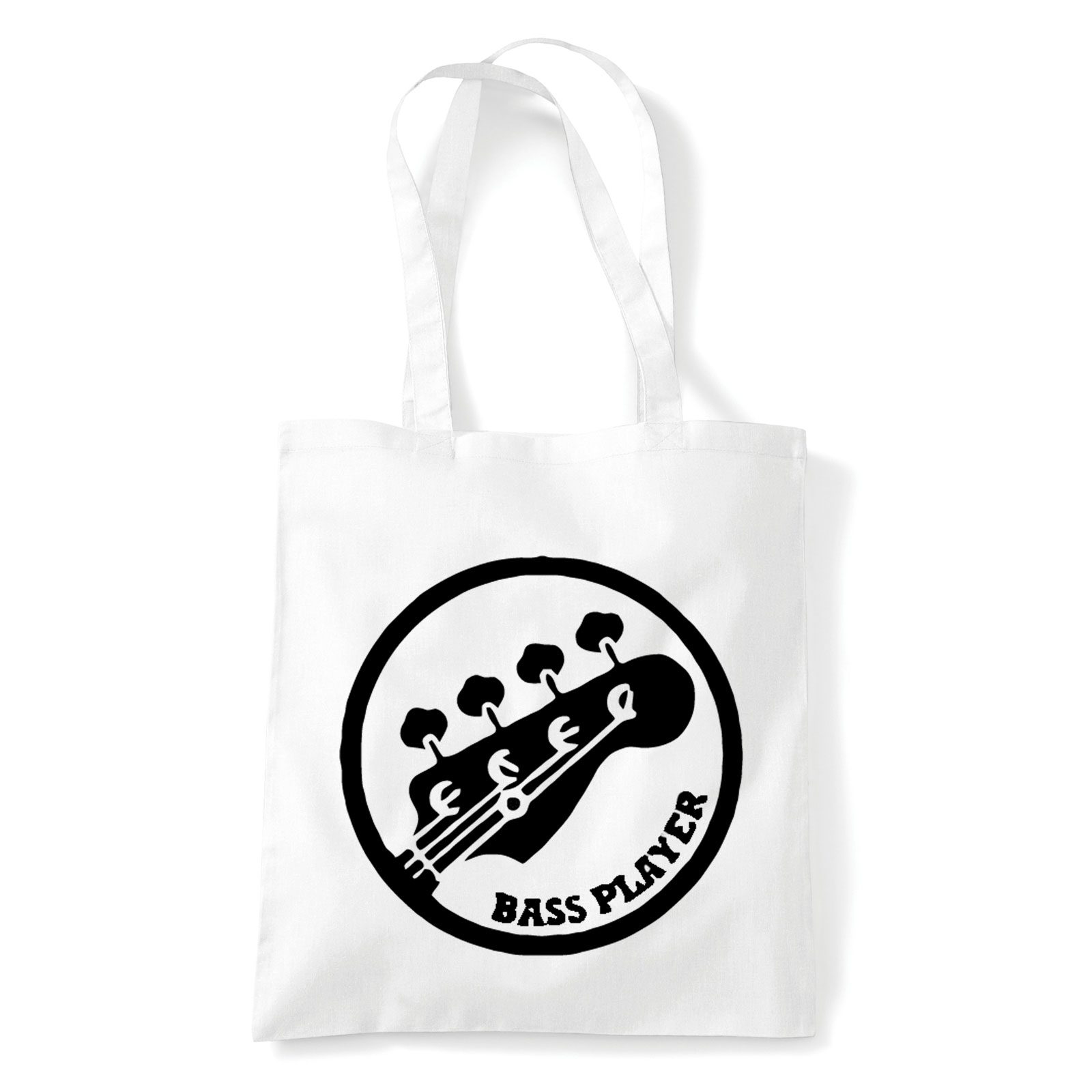 gitár gitárs bass gitár Fehér Shopper Vászontáska