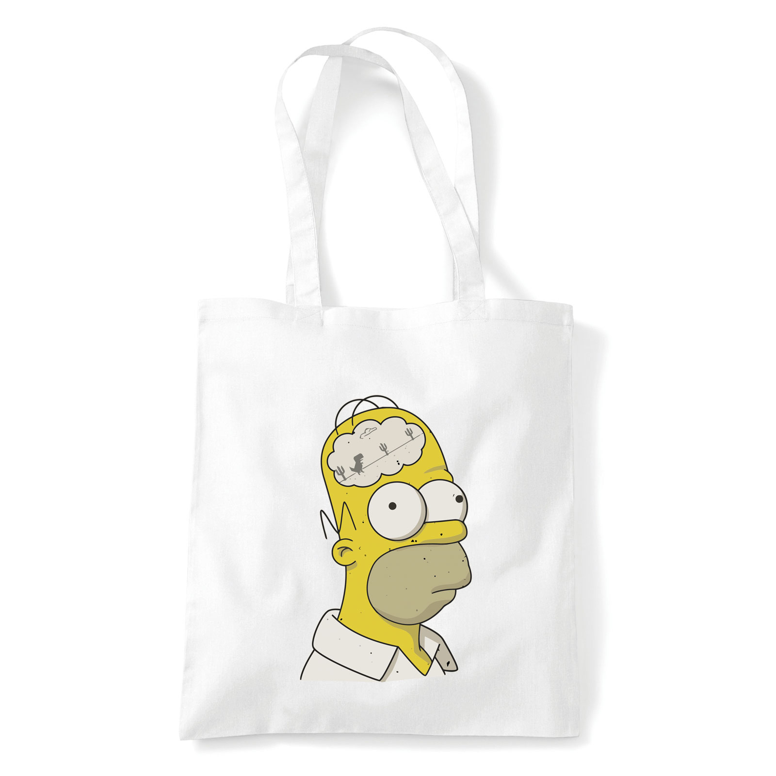 homer simpson simpson család Fehér Shopper Vászontáska