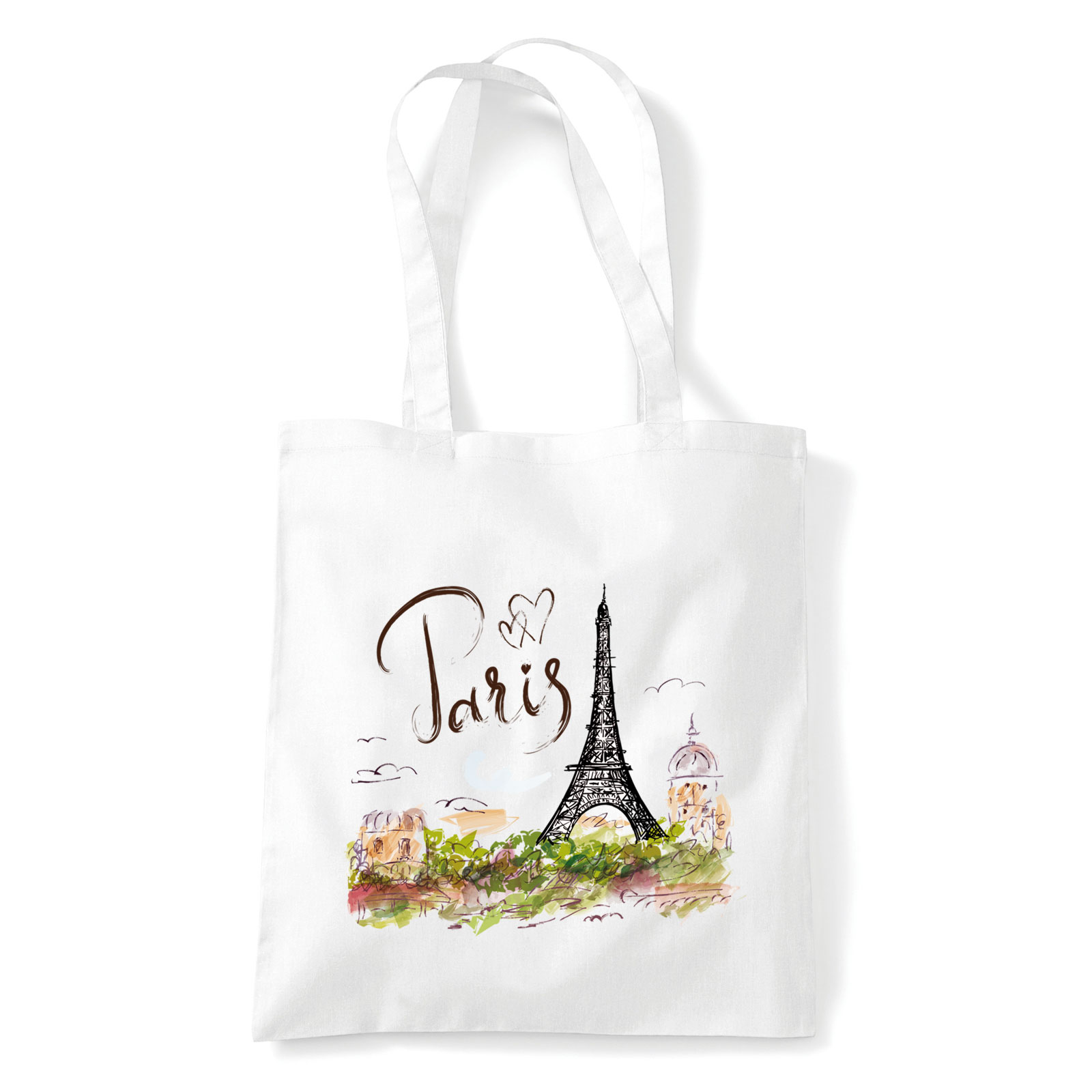 párizs paris eiffel torony Fehér Shopper Vászontáska