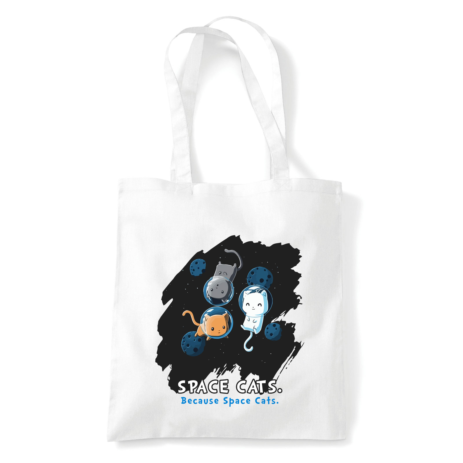 space cats macska macskás cica cicás Fehér Shopper Vászontáska
