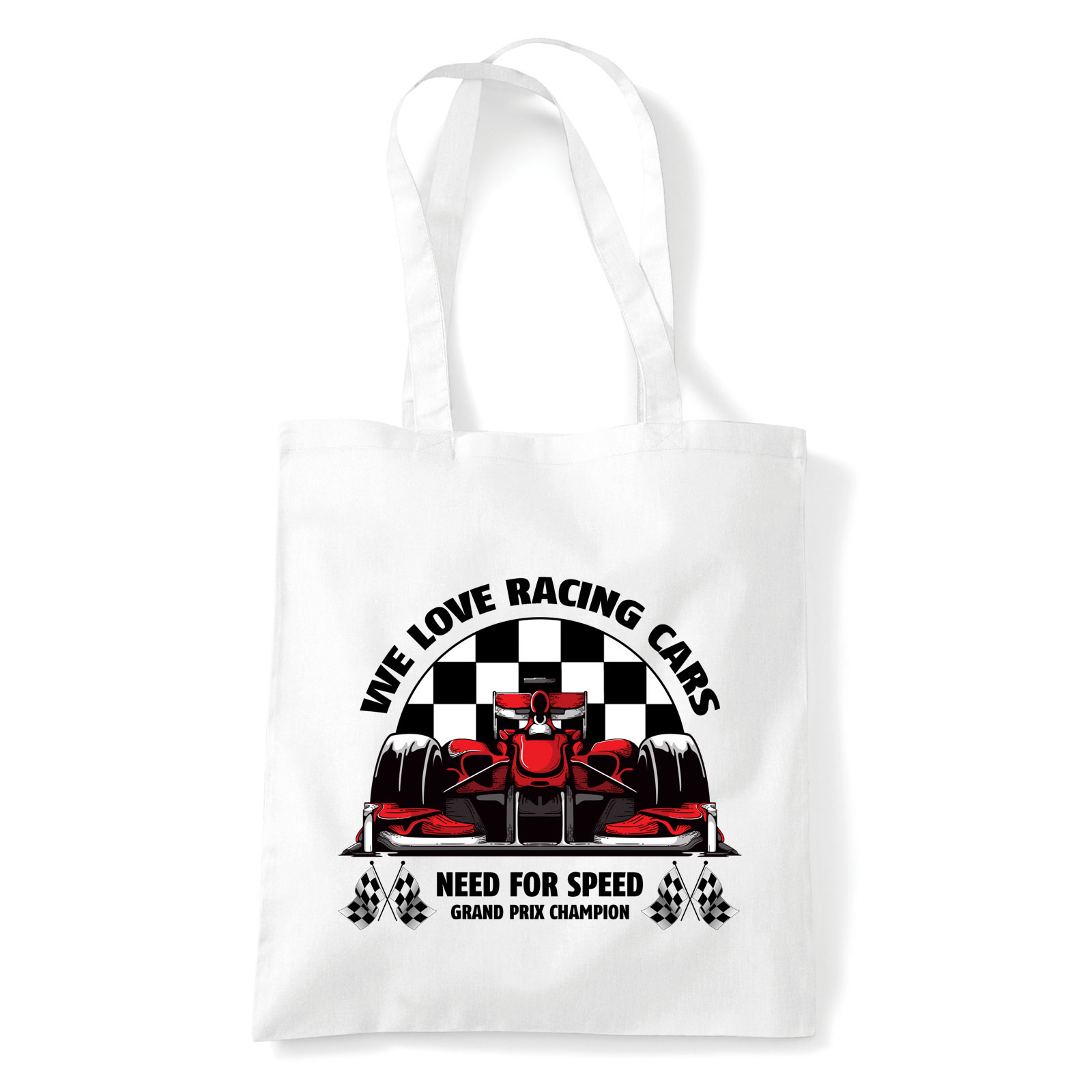 sport kocsi racing car versenyautó Fehér Shopper Vászontáska