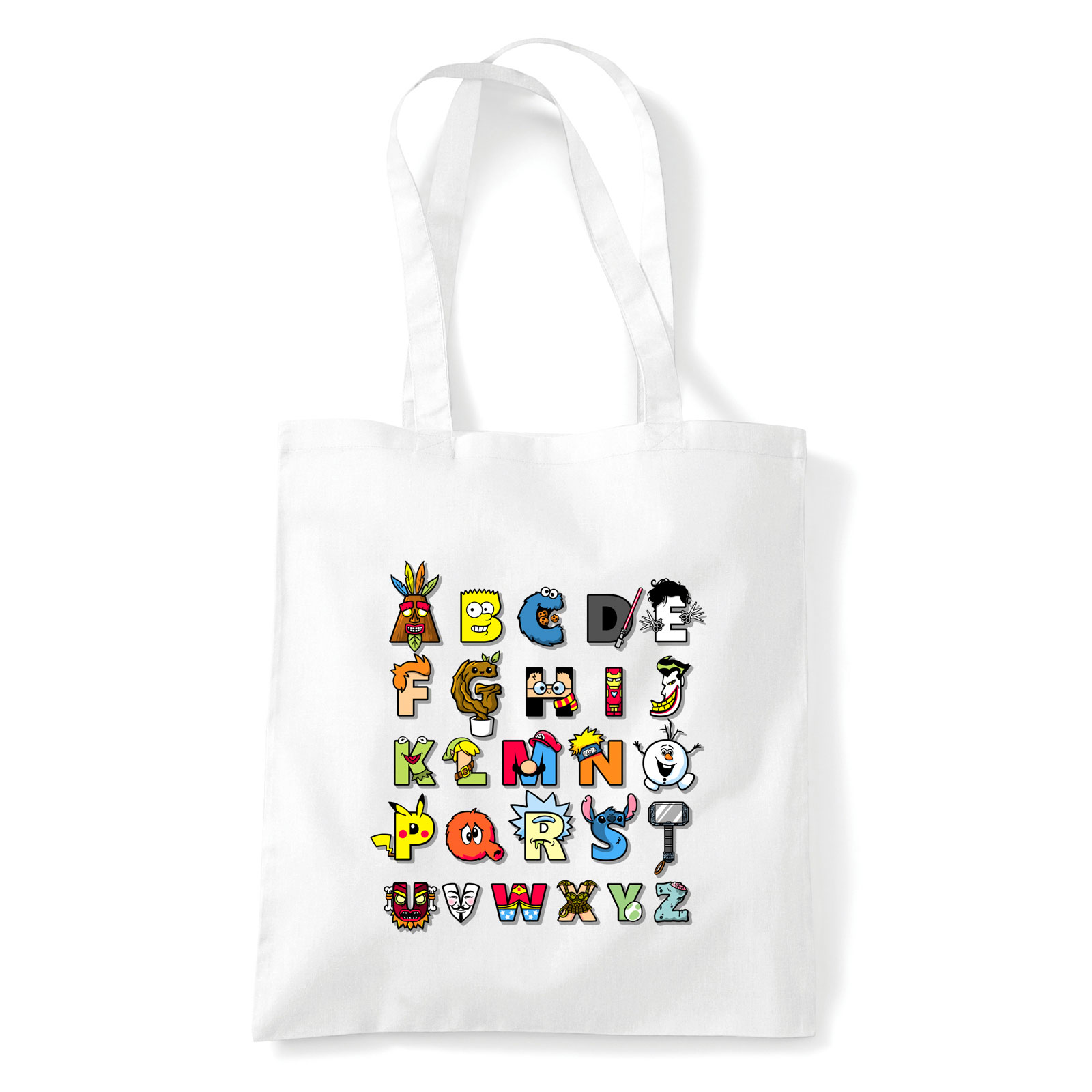 geek kocka abc Fehér Shopper Vászontáska