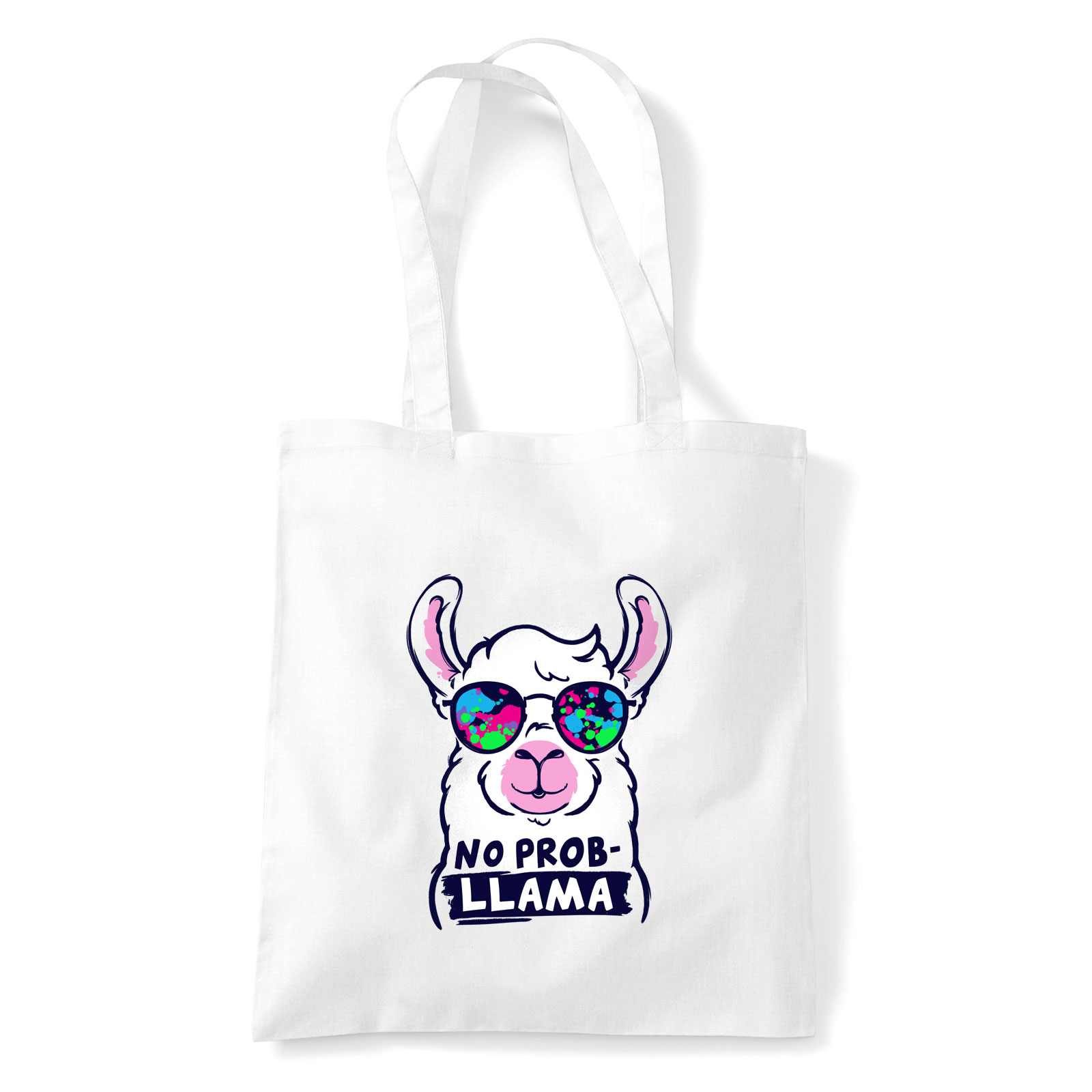 láma no probllama Fehér Shopper Vászontáska