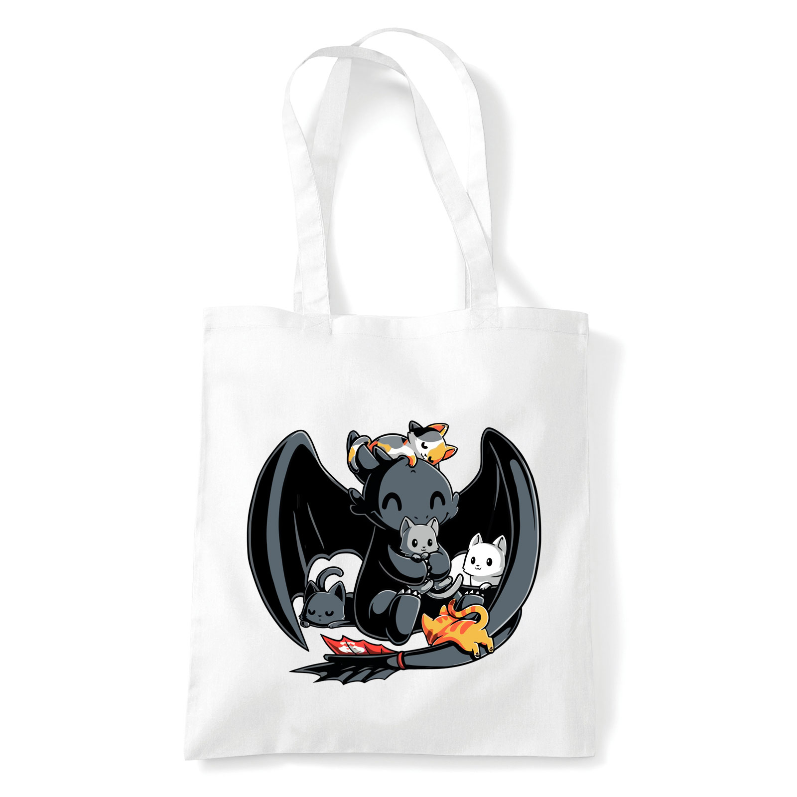 cica cicás éjfúria Fehér Shopper Vászontáska