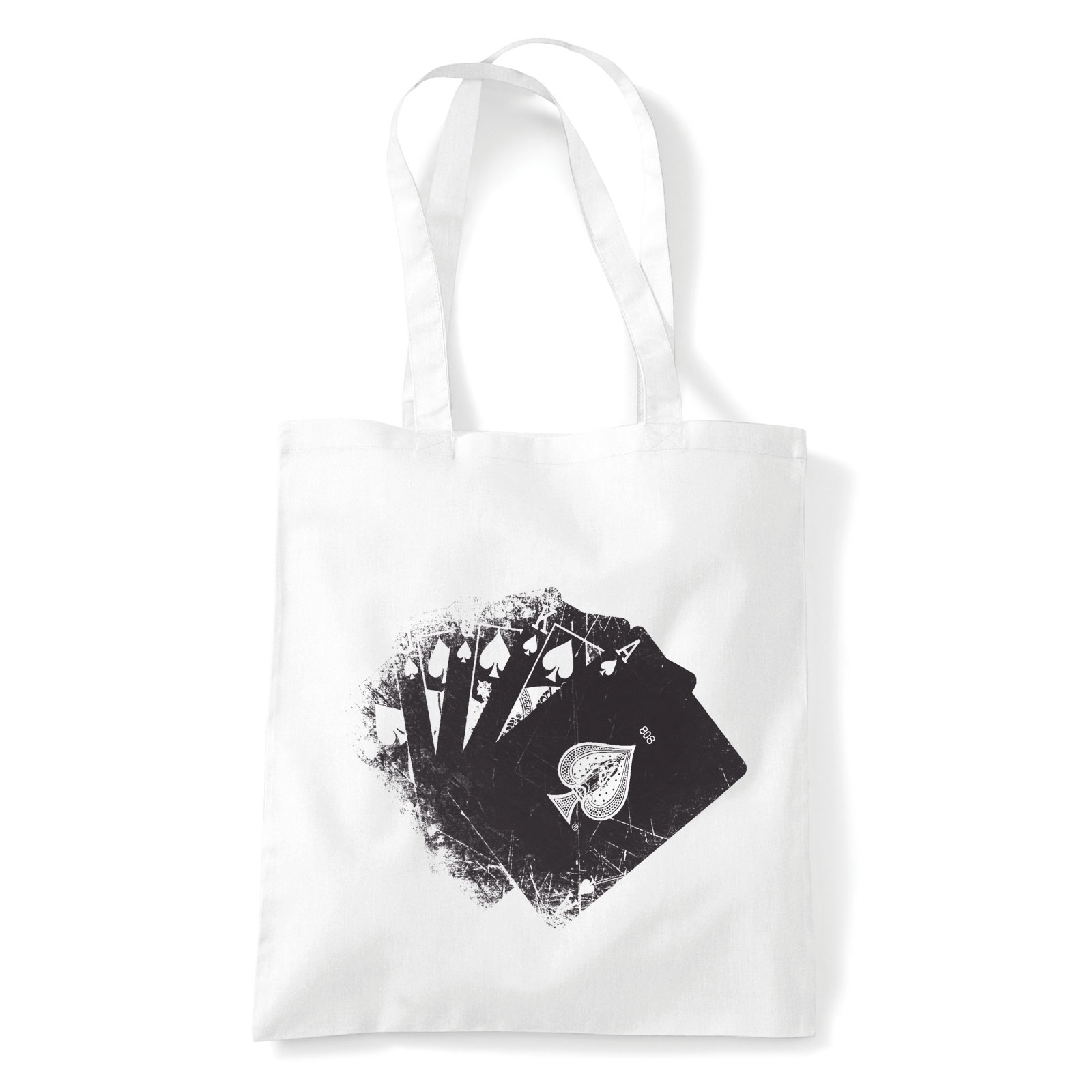 poker Fehér Shopper Vászontáska